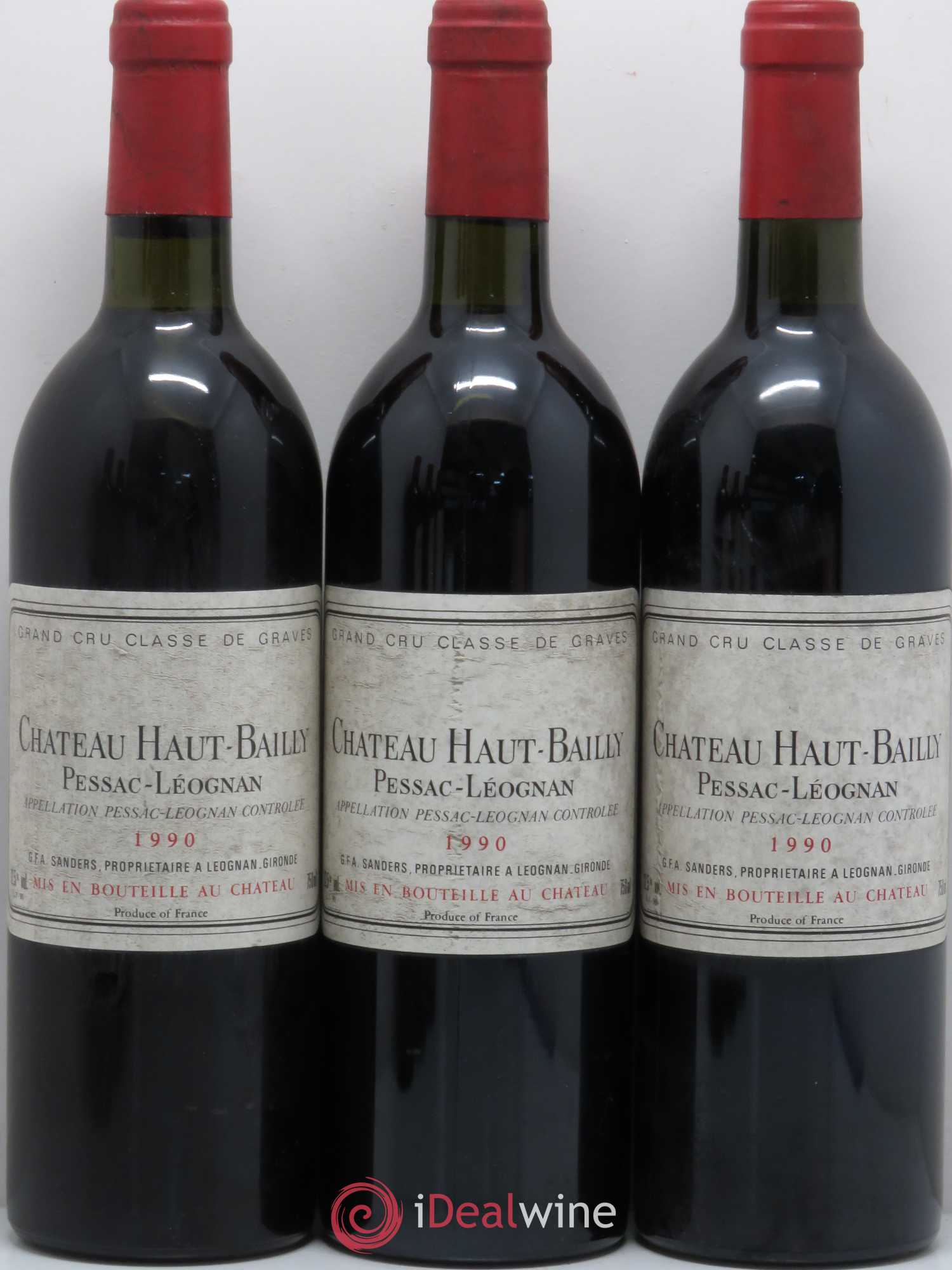 Château Haut-Bailly Cru Classé de Graves 1990 - Lot de 6 bouteilles - 1