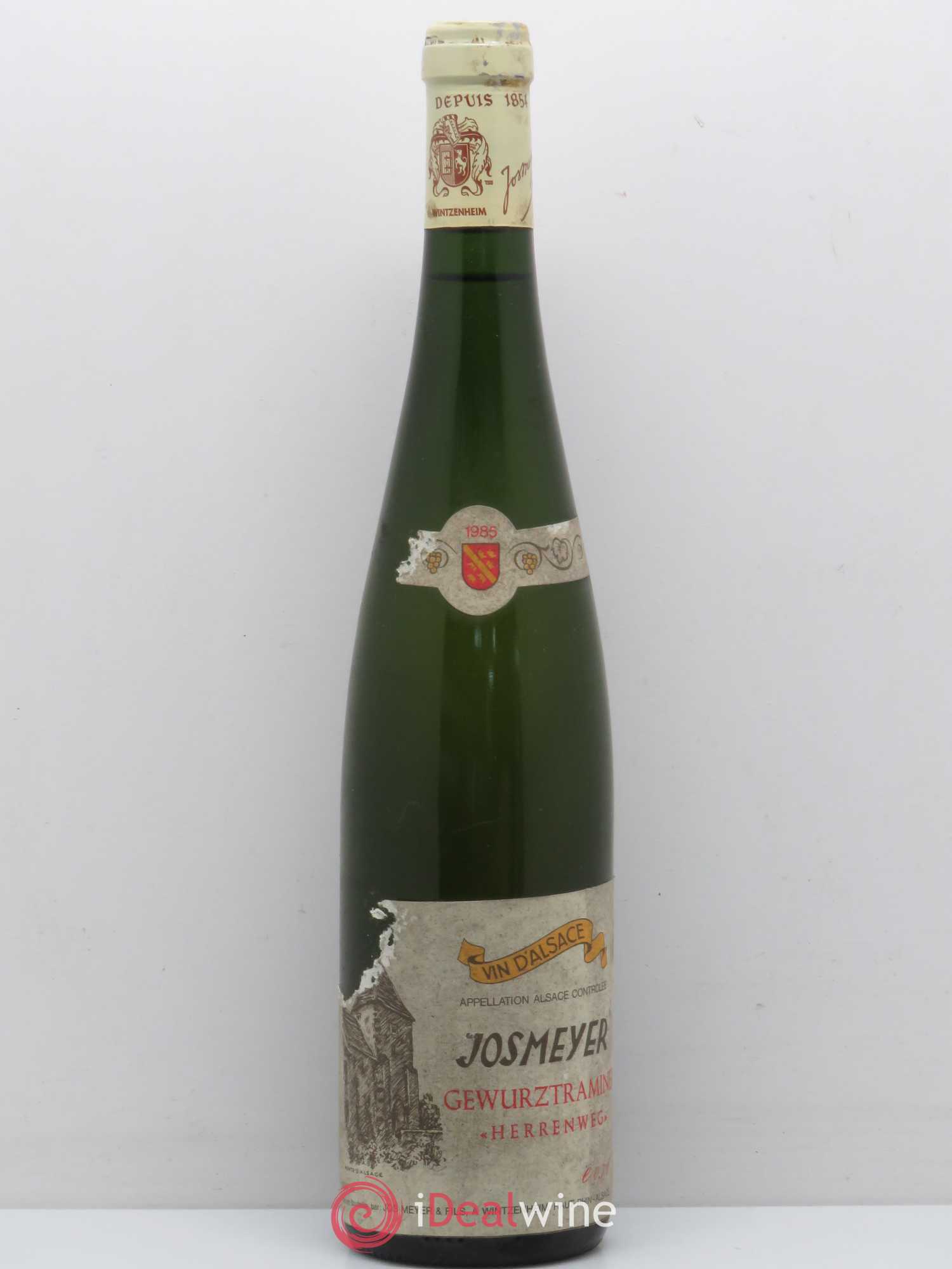 Gewurztraminer Domaine Josmeyer Herrengwey 1985 - Posten von 1 Flasche - 0