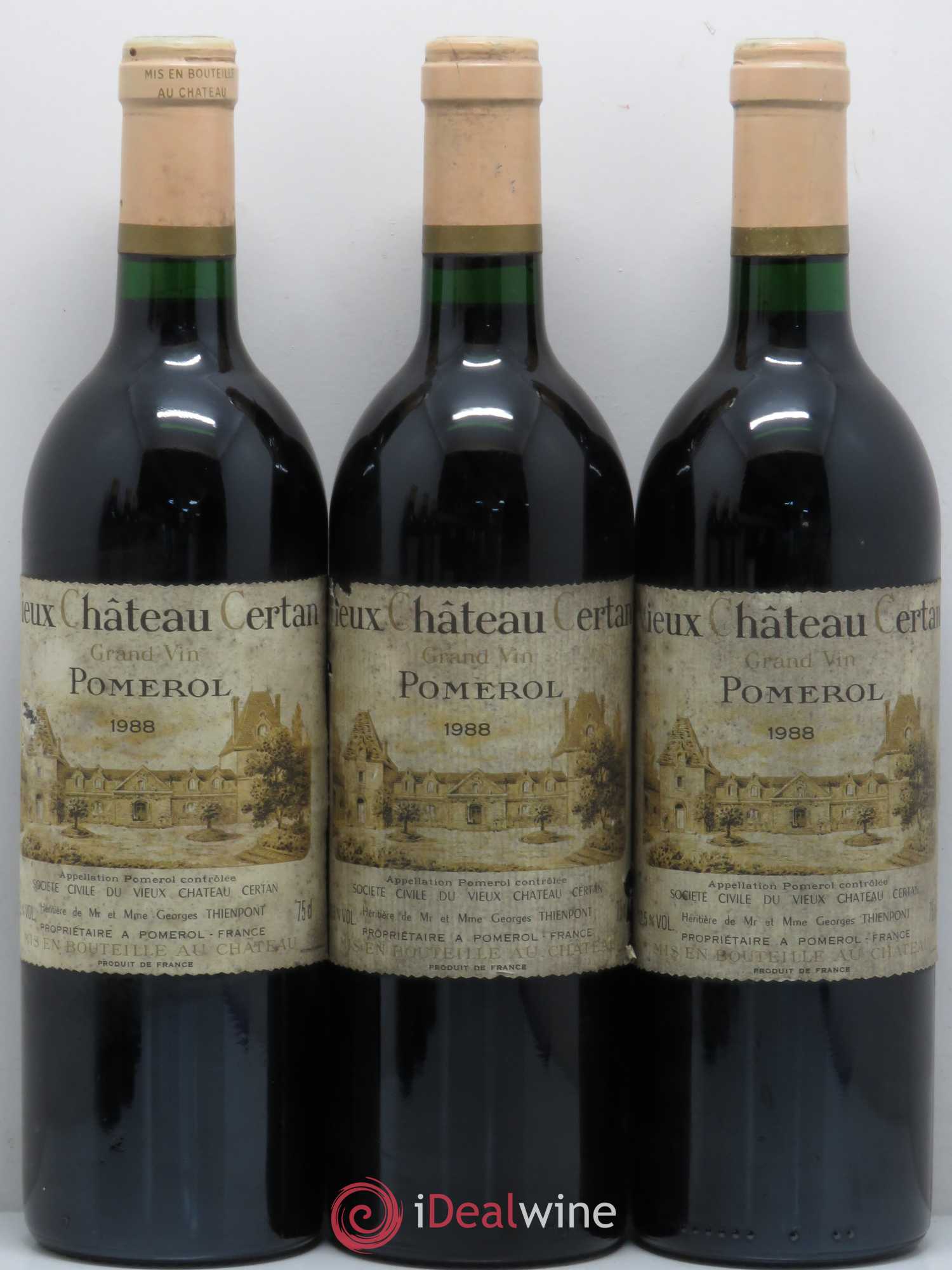 Vieux Château Certan 1988 - Lot de 6 bouteilles - 1