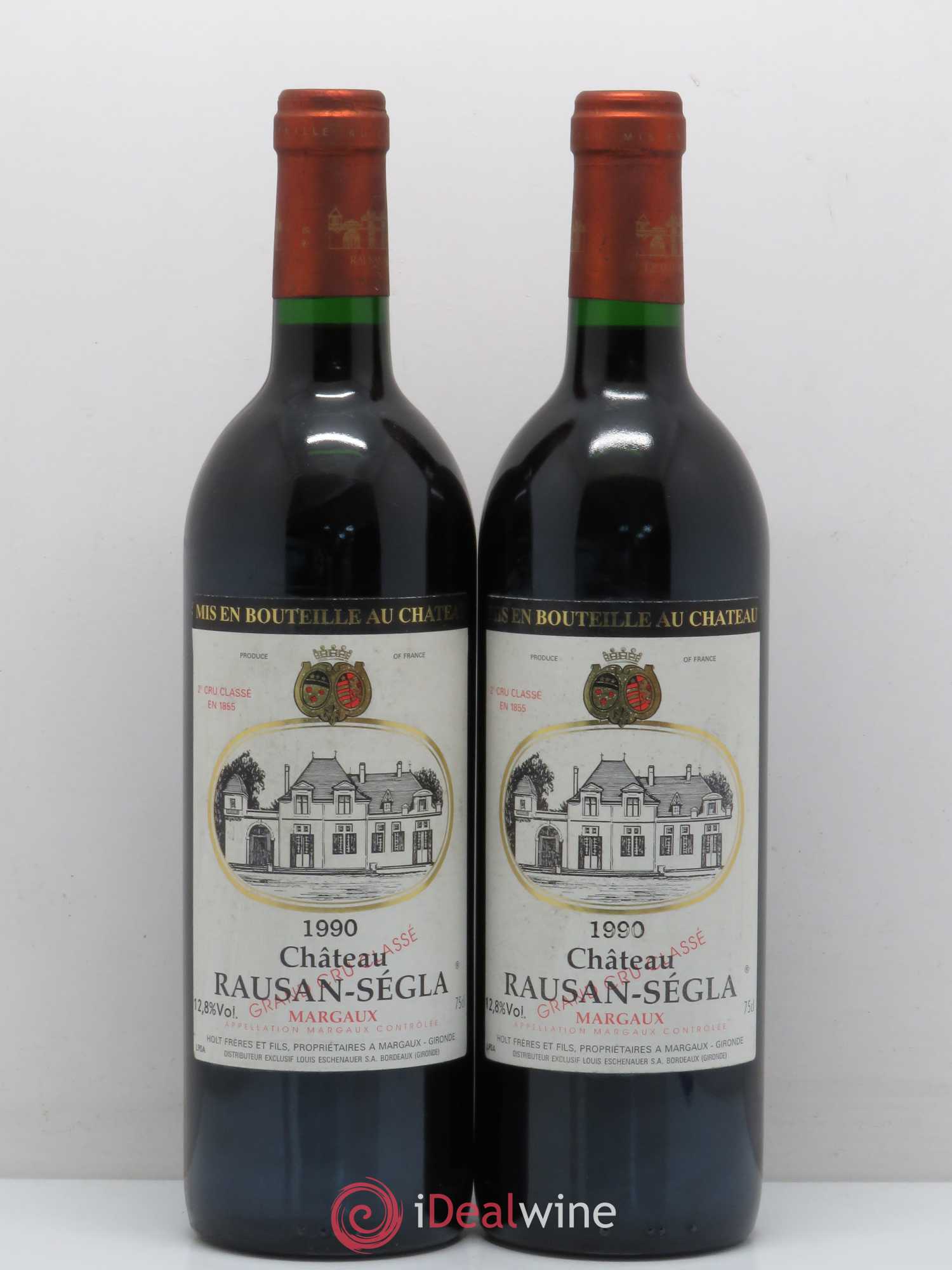 Château Rauzan Ségla Grand Cru Classé 1990 - Lot de 2 bouteilles - 0