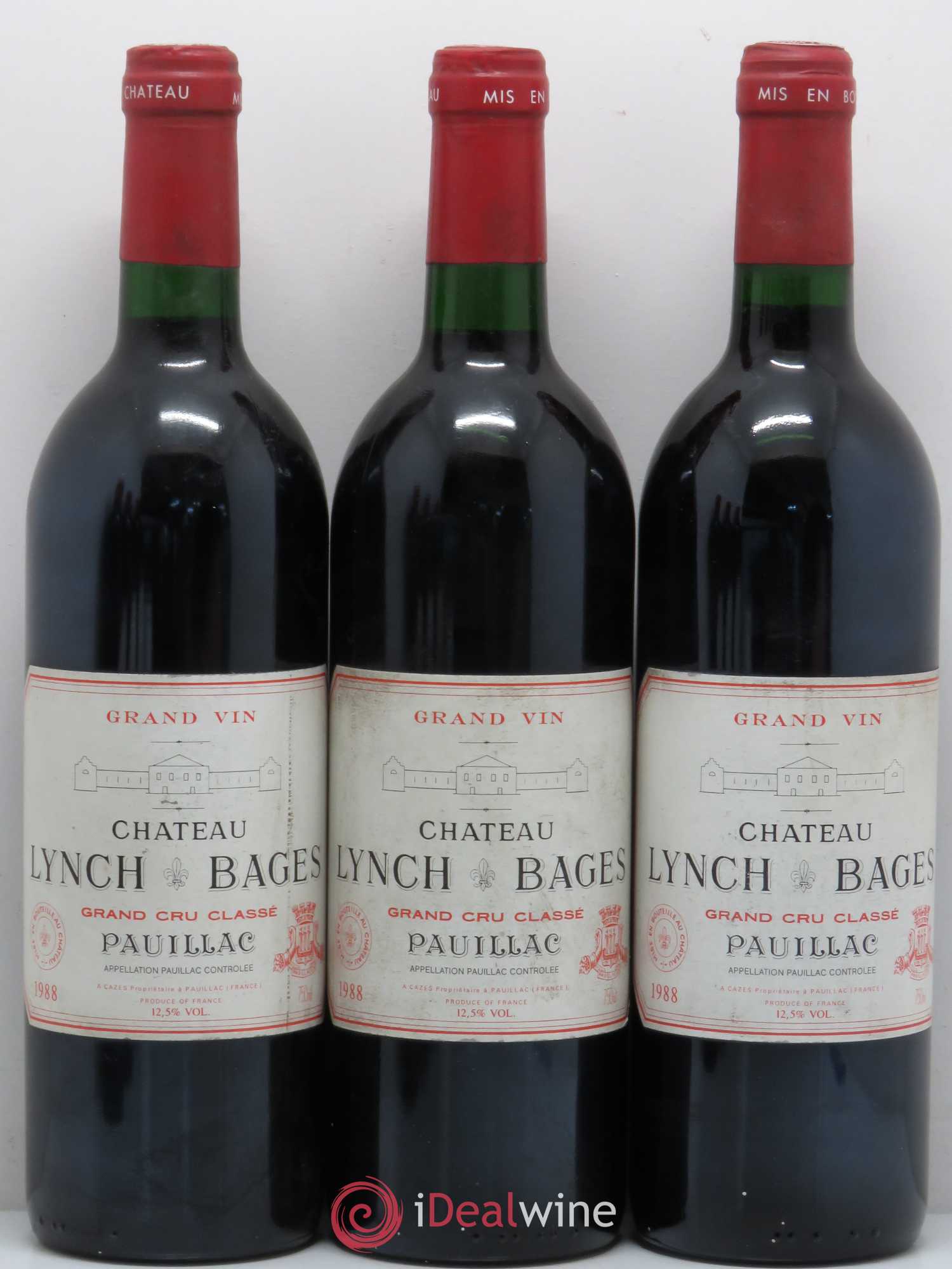 Château Lynch Bages 5ème Grand Cru Classé 1988 - Lot de 6 bouteilles - 1