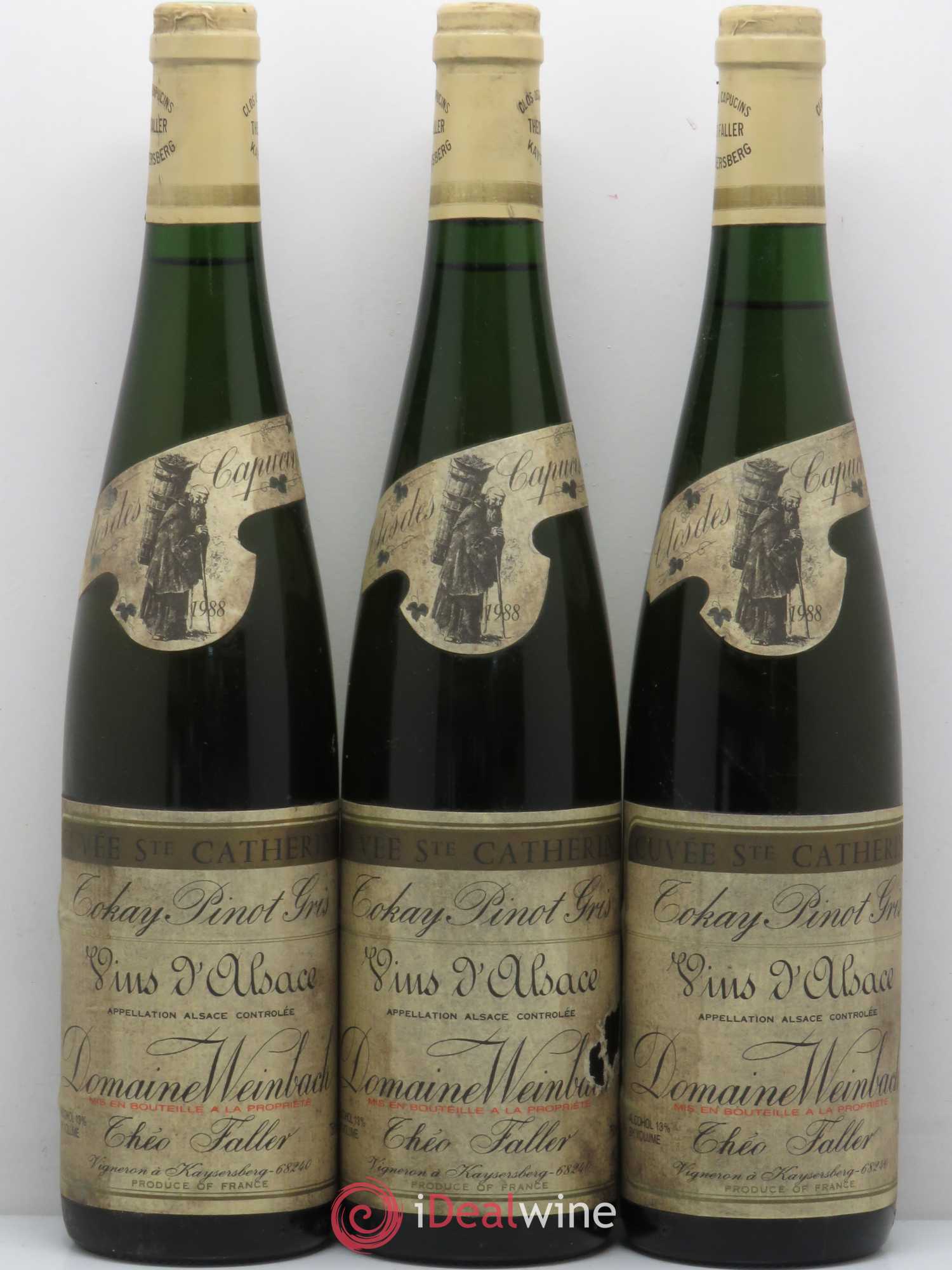 Pinot Gris Cuvée Sainte Catherine Domaine Weinbach 1988 - Posten von 3 Flaschen - 0