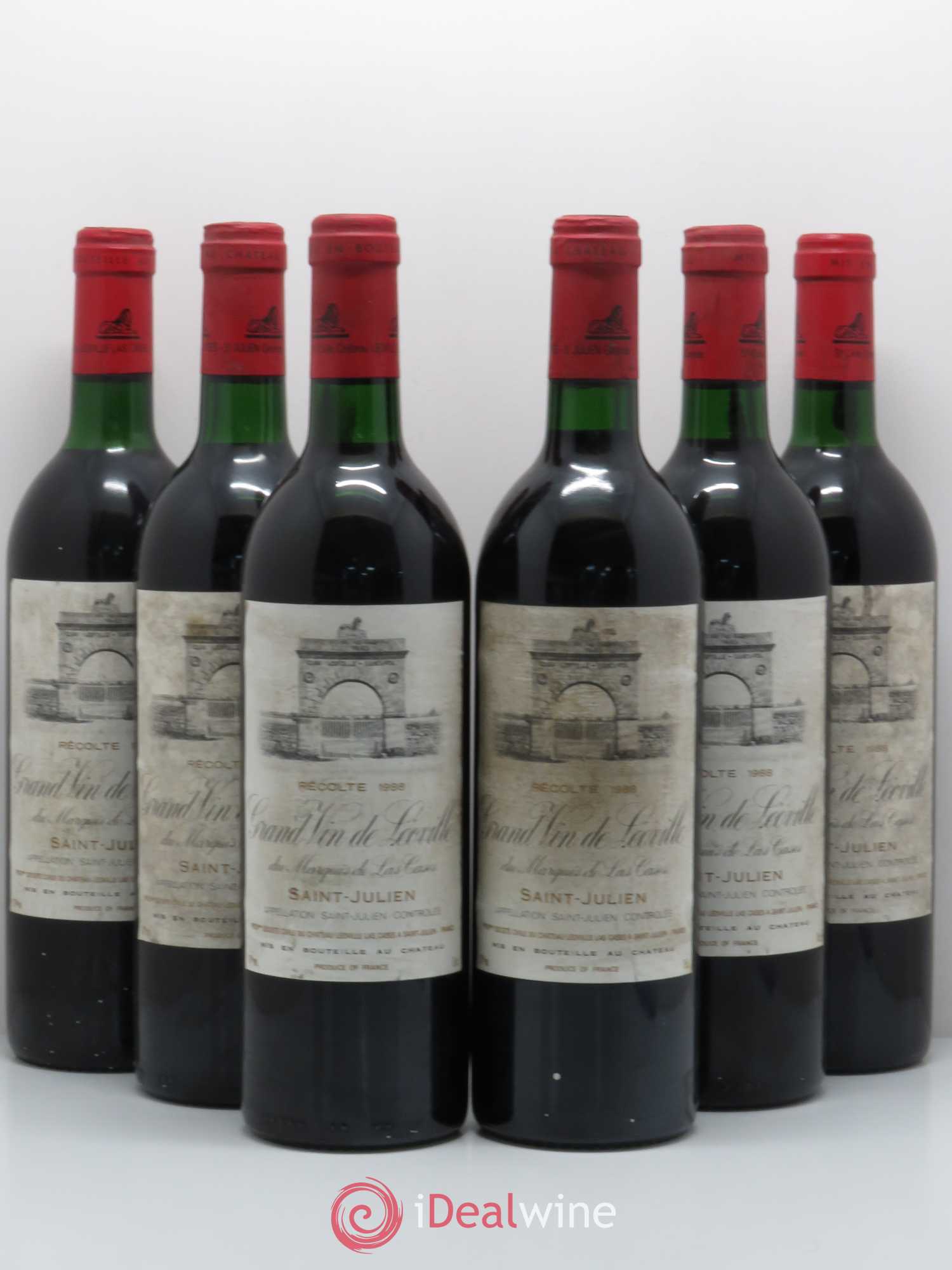 Château Léoville Las Cases 2ème Grand Cru Classé 1988 - Lot de 6 bouteilles - 0