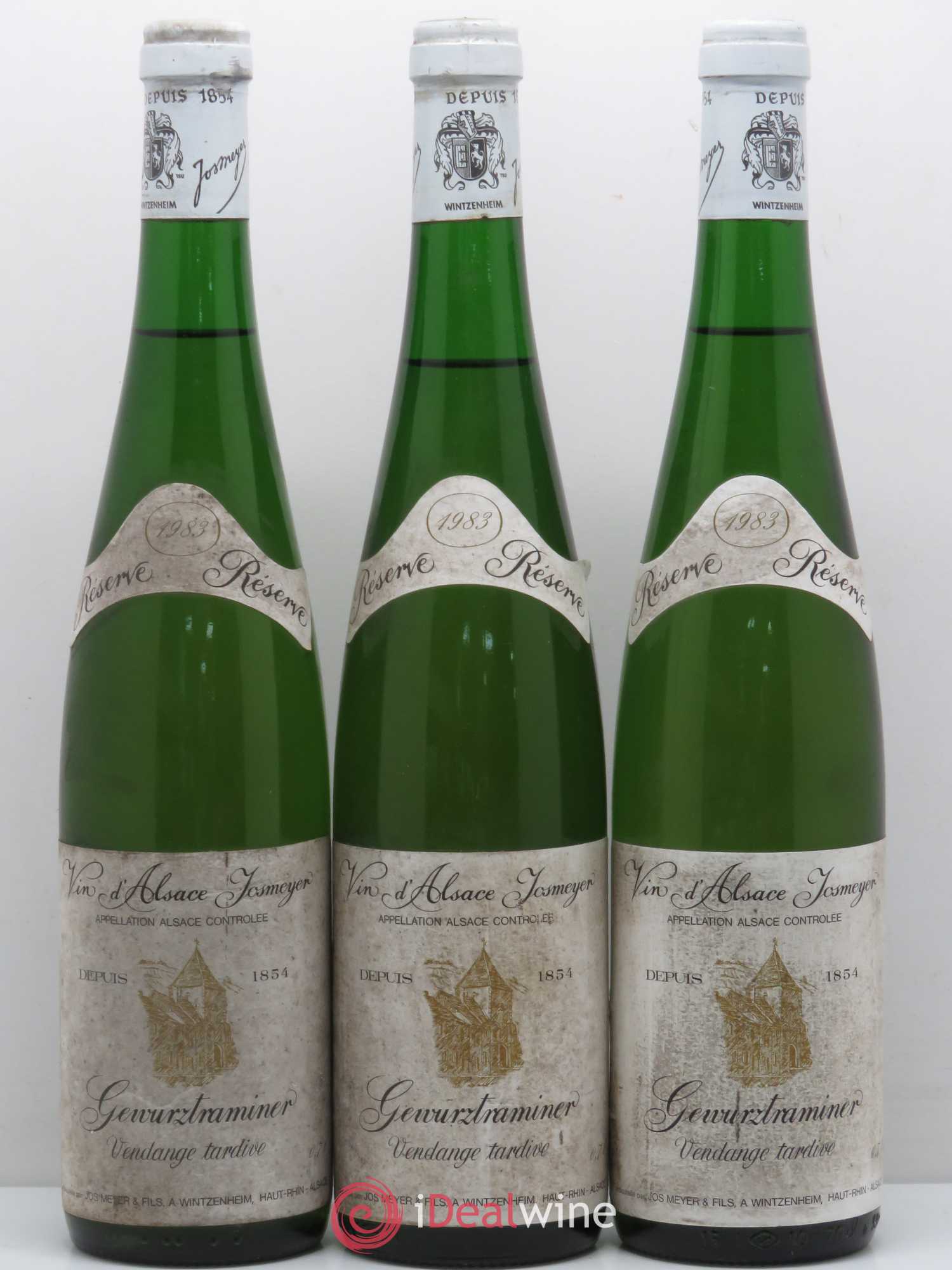 Gewurztraminer Vendanges Tardives Domaine Josmeyer 1983 - Lotto di 3 bottiglie - 0