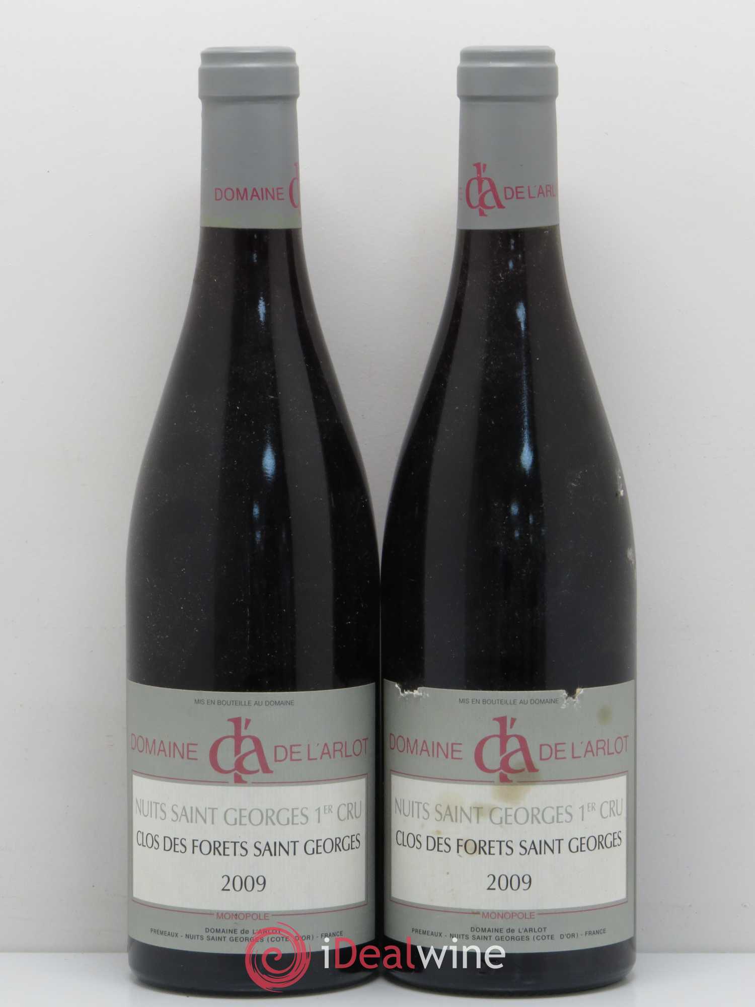 Nuits-Saint-Georges 1er Cru Clos des Forêts Saint-Georges Domaine de l'Arlot 2009 - Lot de 2 bouteilles - 0