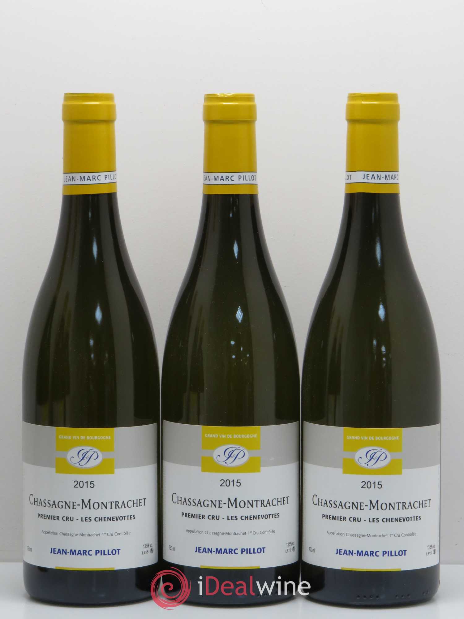 Chassagne-Montrachet 1er Cru Chenevottes Jm Pillot 2015 - Posten von 6 Flaschen - 1