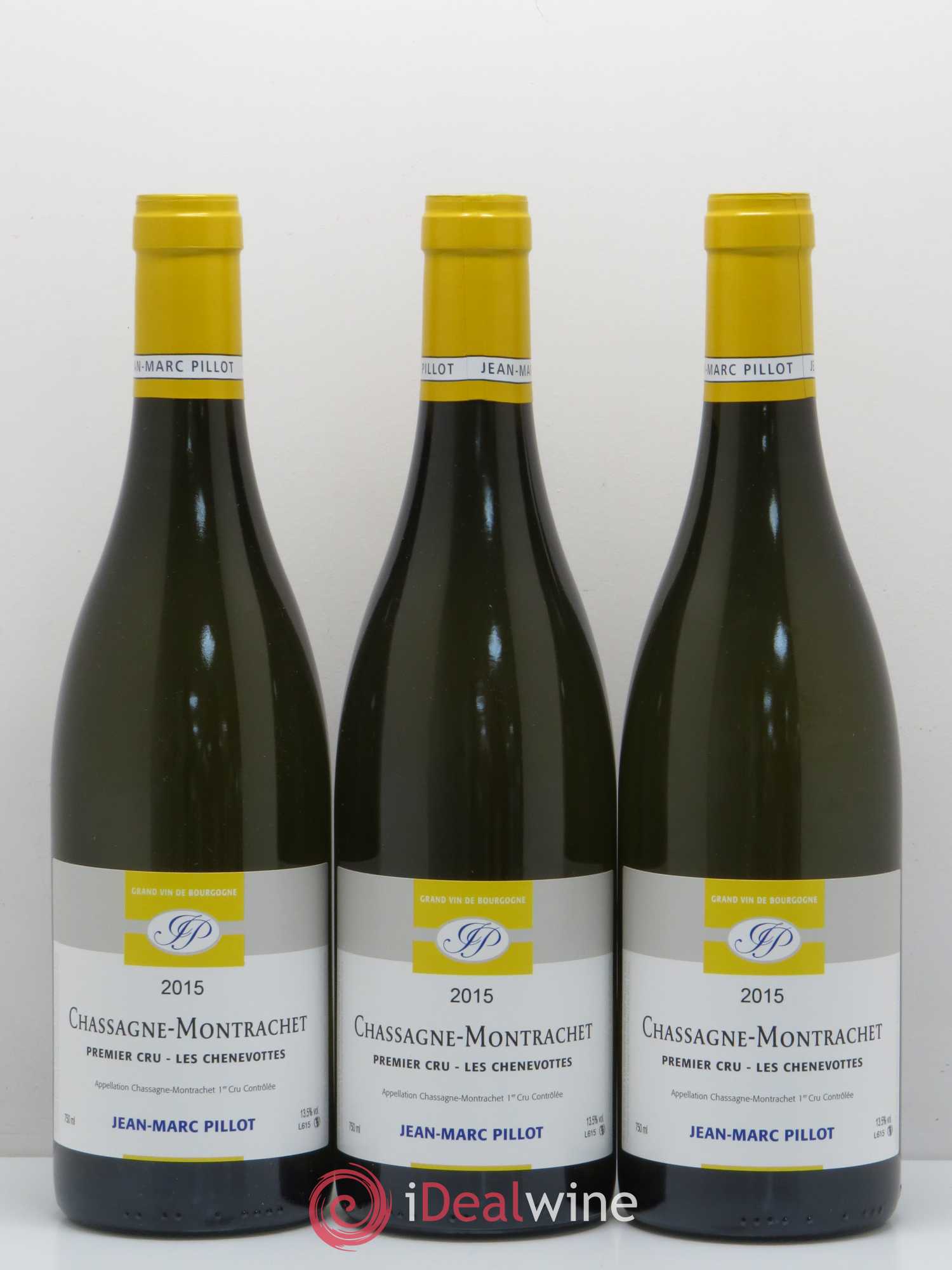 Chassagne-Montrachet 1er Cru Chenevottes Jm Pillot 2015 - Posten von 6 Flaschen - 2