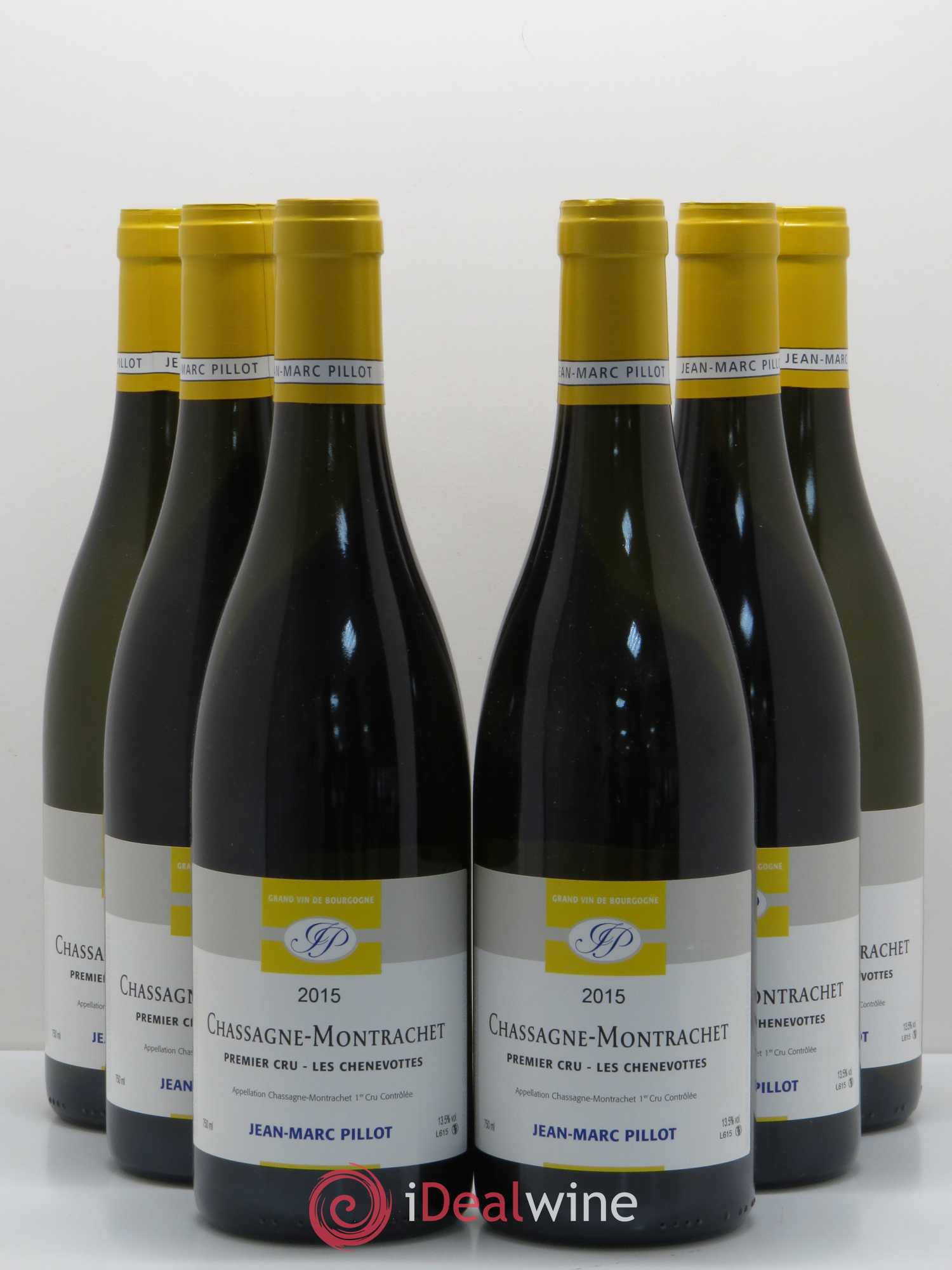 Chassagne-Montrachet 1er Cru Chenevottes Jm Pillot 2015 - Posten von 6 Flaschen - 0