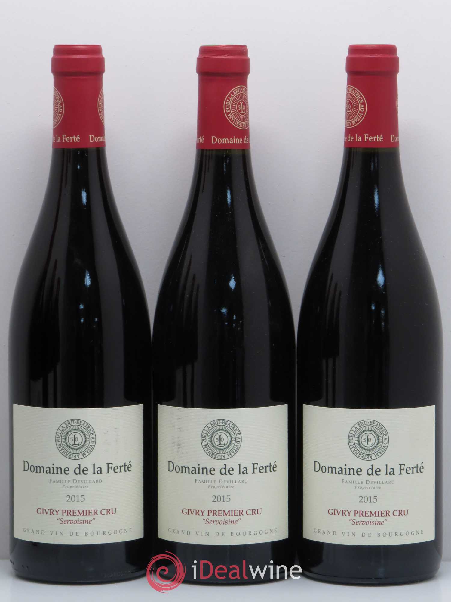 Givry 1er Cru Servoisine Domaine de la Ferté 2015 - Lot de 6 bouteilles - 1