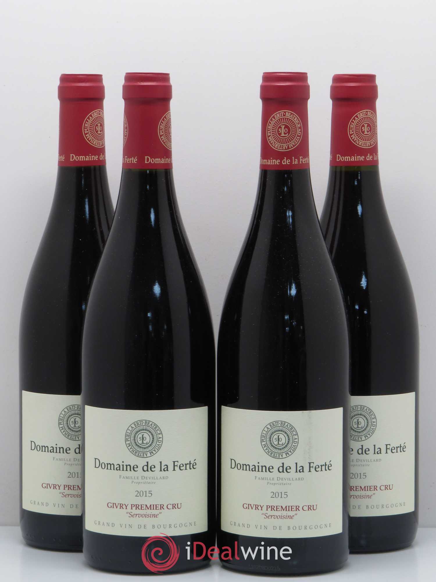 Givry 1er Cru Servoisine Domaine de la Ferté 2015 - Lot de 4 bouteilles - 0