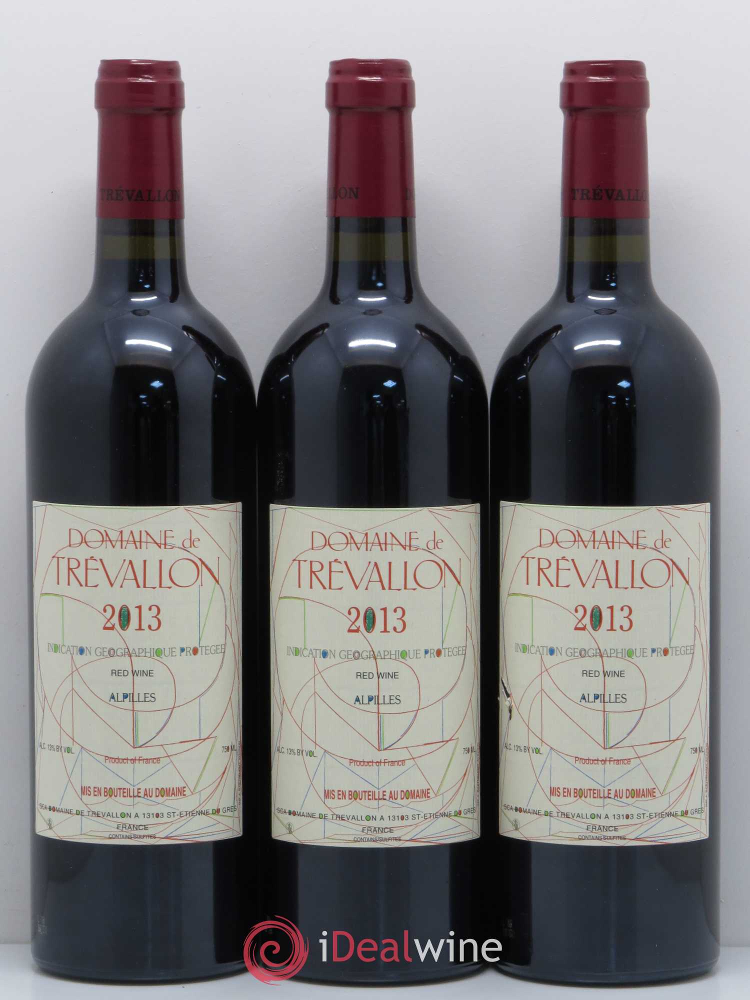 Coteaux d'Aix-en-Provence Trévallon (Domaine de) Eloi Dürrbach 2013 - Lot de 3 bouteilles - 0