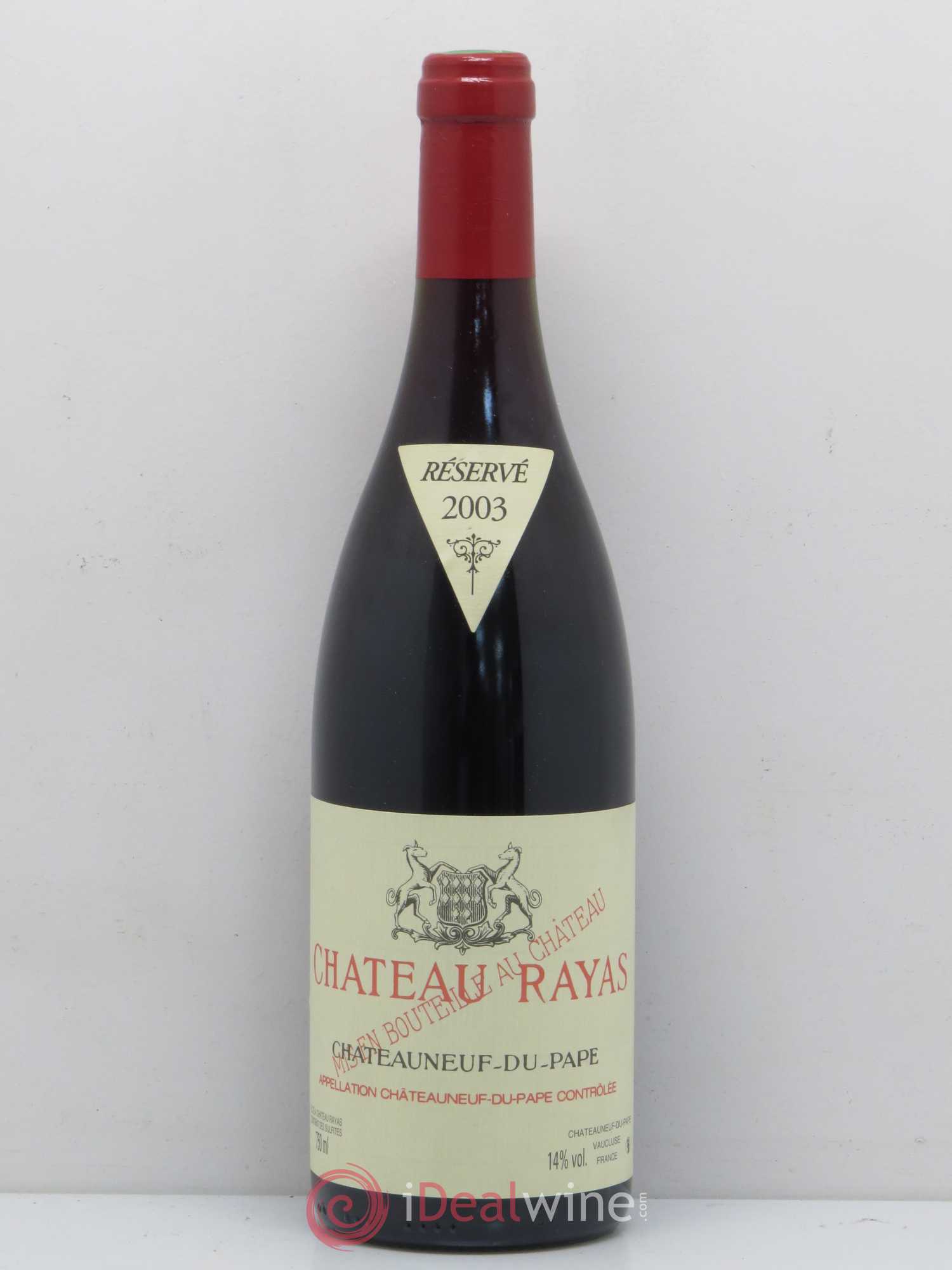 Châteauneuf-du-Pape Château Rayas Emmanuel Reynaud 2003 - Lot de 1 bouteille - 0