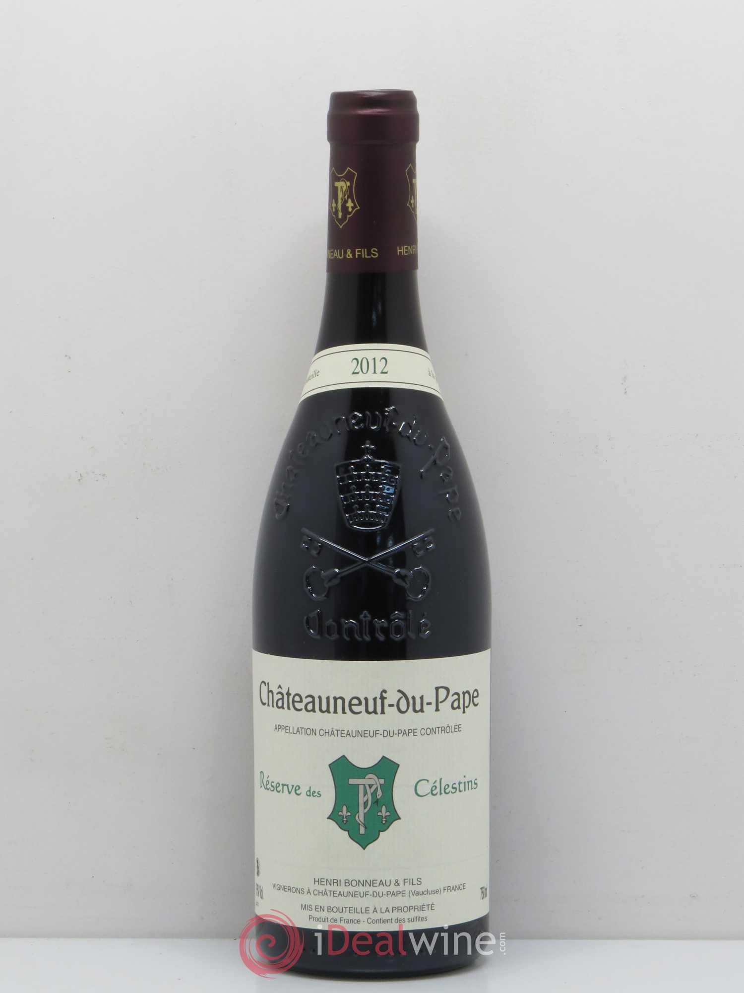 Châteauneuf-du-Pape Réserve des Célestins Henri Bonneau & Fils 2012 - Lot de 1 bouteille - 0
