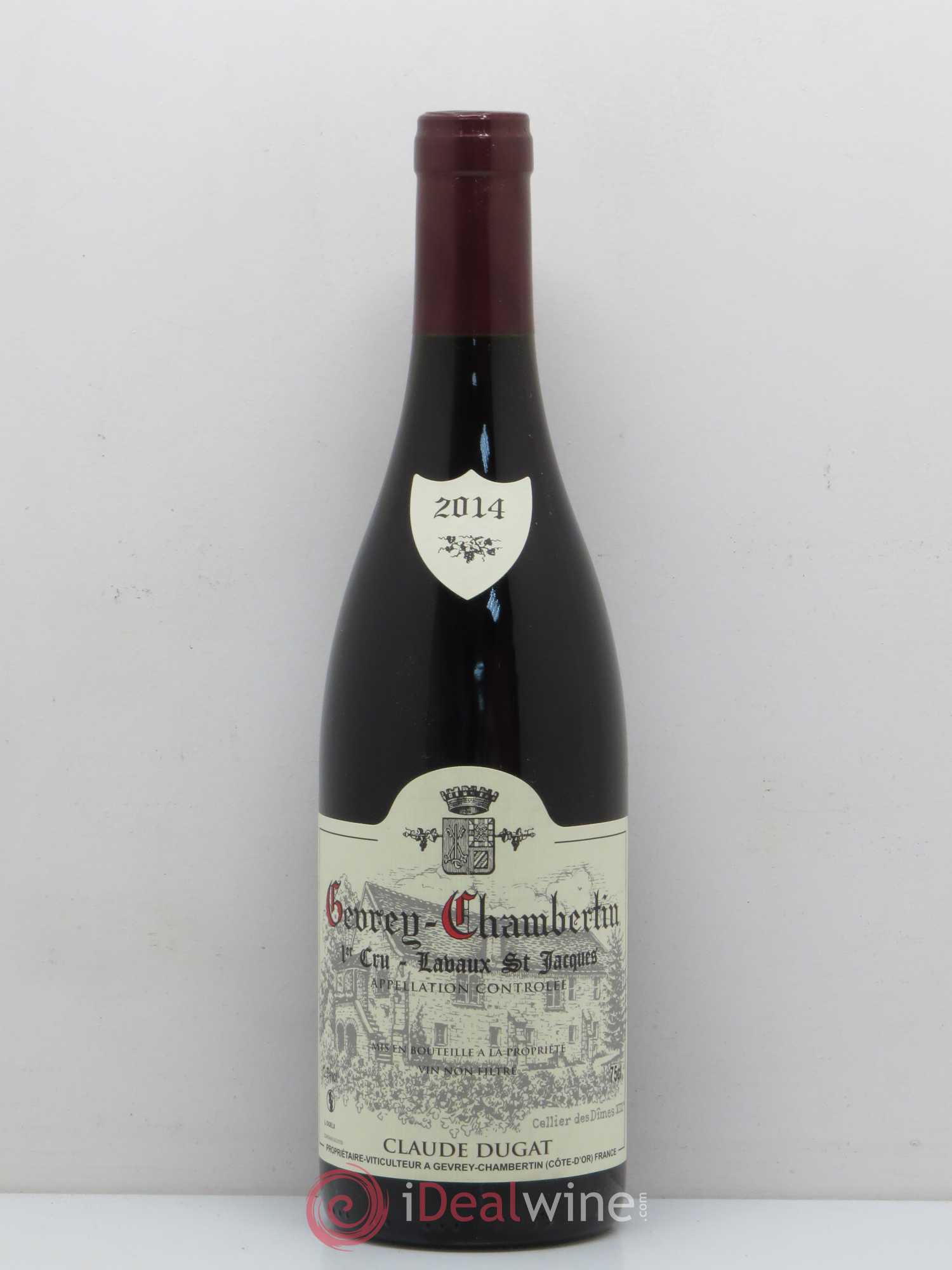 Gevrey-Chambertin 1er Cru Lavaux Saint-Jacques Claude Dugat 2014 - Lot de 1 bouteille - 0