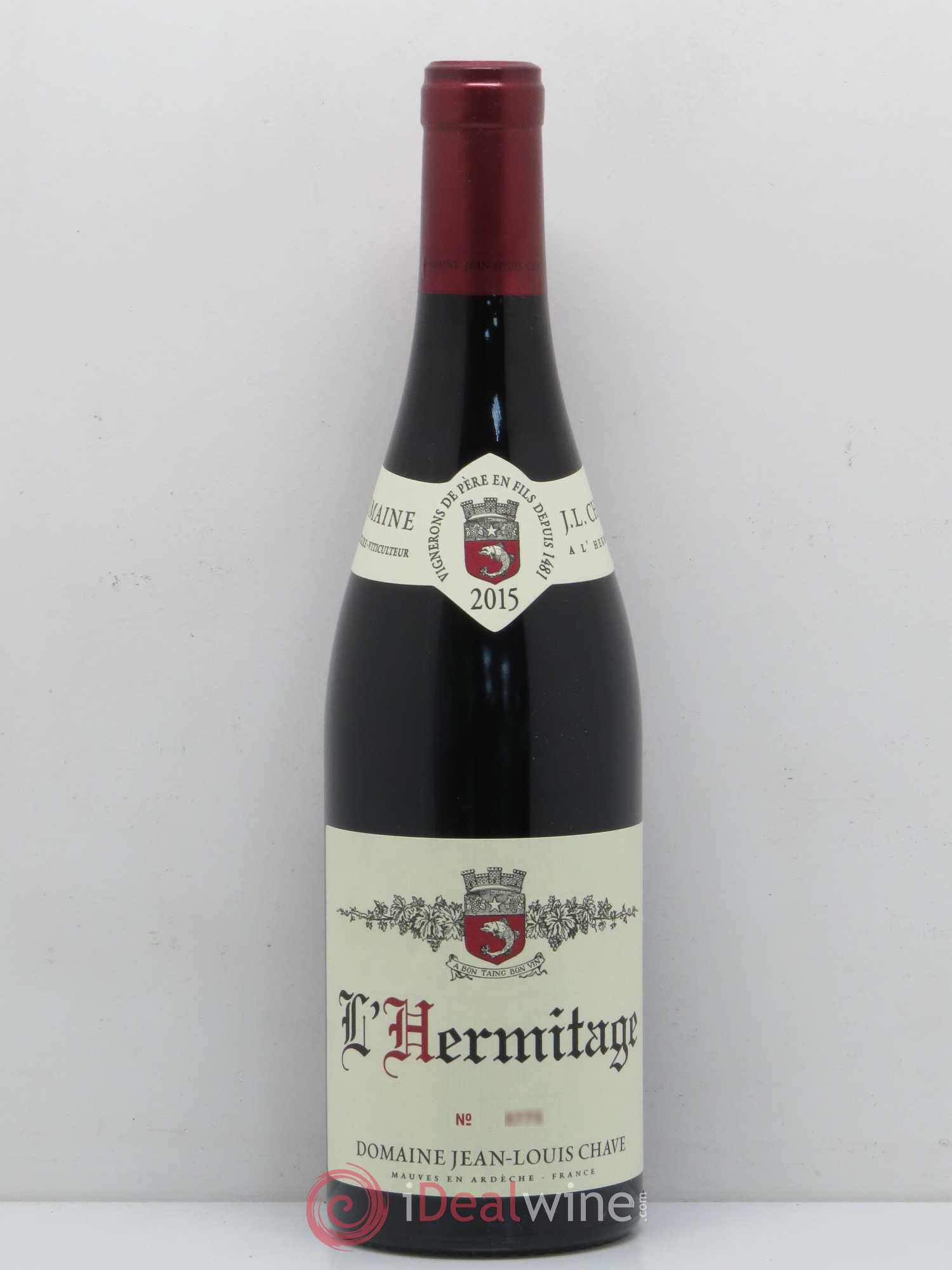 Hermitage Jean-Louis Chave 2015 - Lot de 1 bouteille - 0