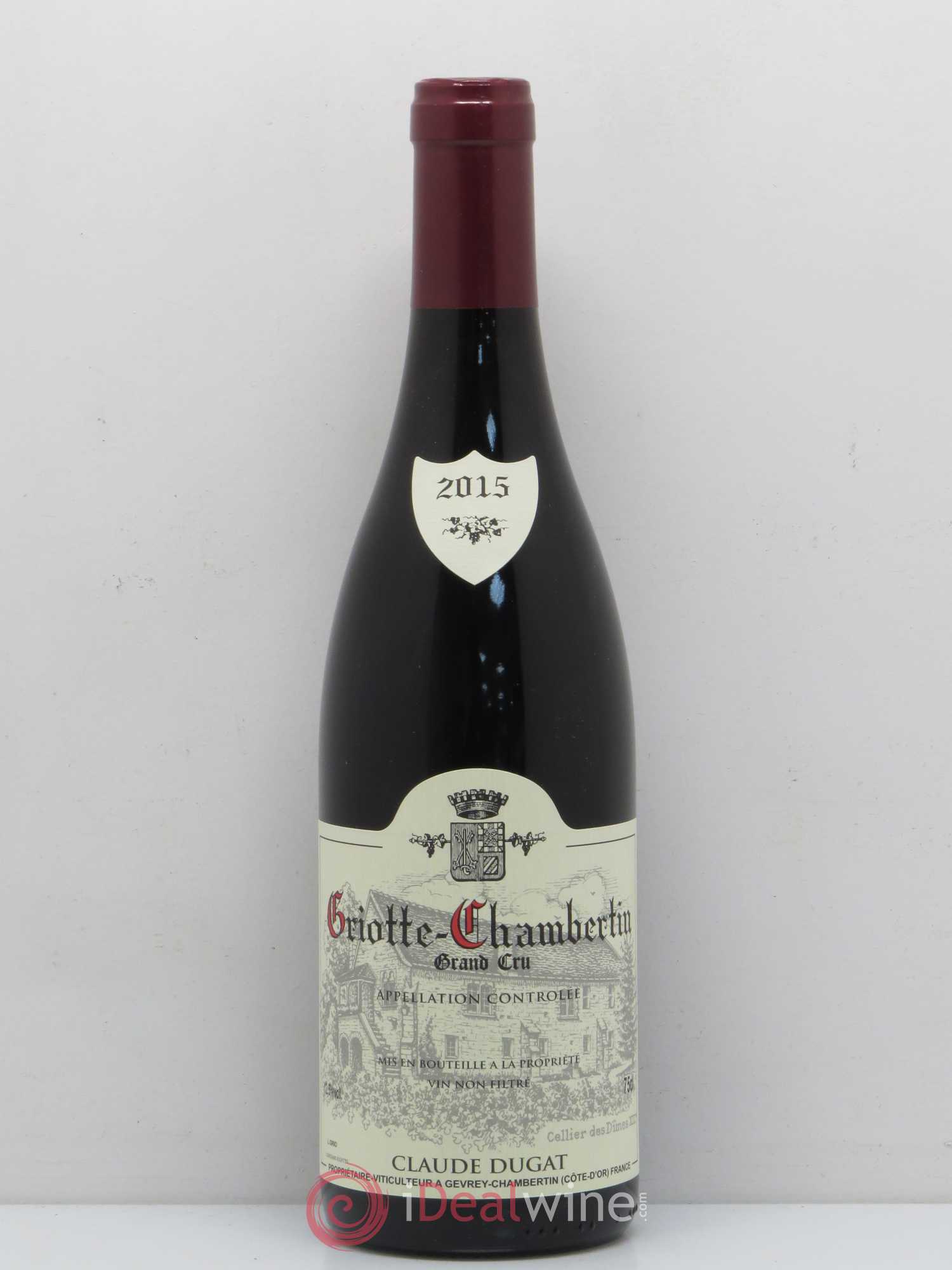Griotte-Chambertin Grand Cru Claude Dugat 2015 - Lot de 1 bouteille - 0