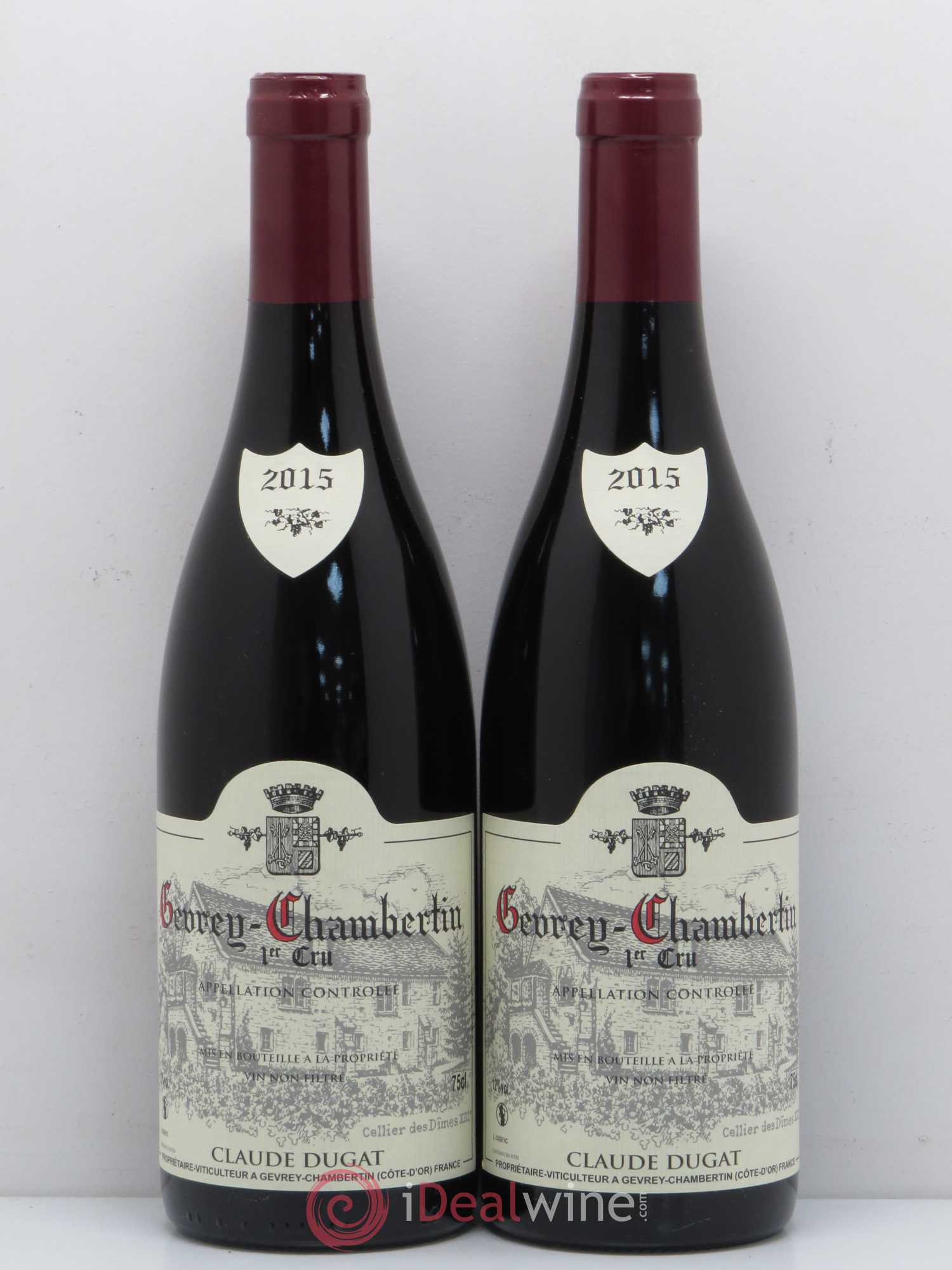 Gevrey-Chambertin 1er Cru Claude Dugat 2015 - Lot de 2 bouteilles - 0