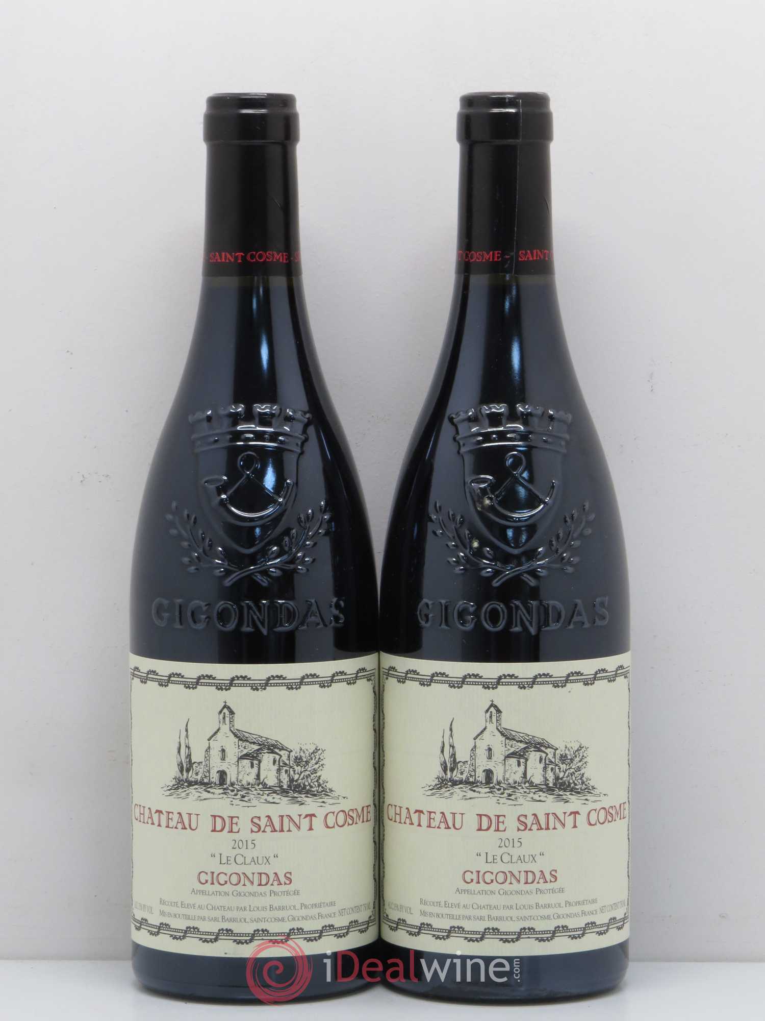 Gigondas Le Claux Saint Cosme Château de Saint Cosme 2015 - Lot de 2 bouteilles - 0