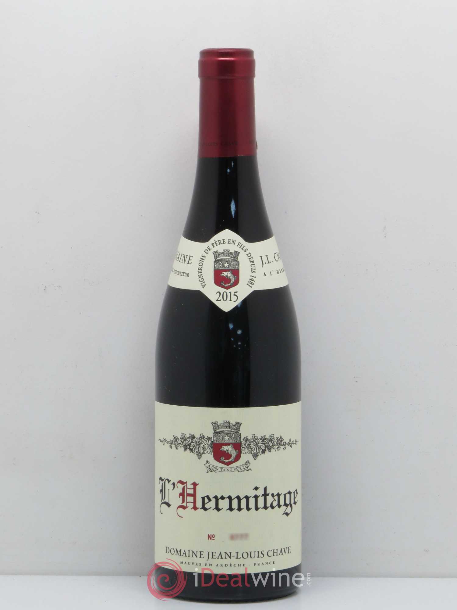 Hermitage Jean-Louis Chave 2015 - Lot de 1 bouteille - 0