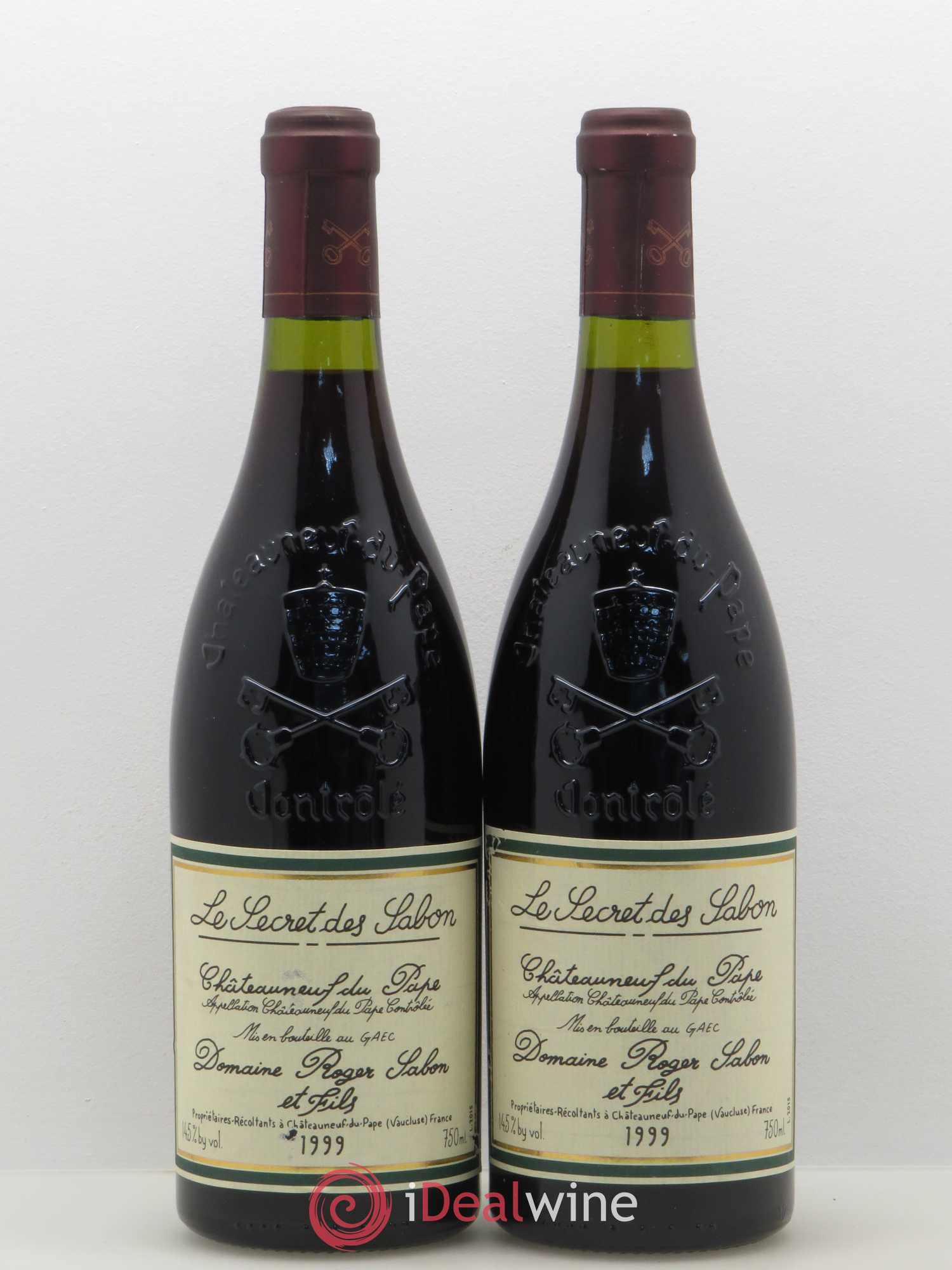 Châteauneuf-du-Pape Le Secret des Sabon Domaine Roger Sabon 1999 - Lot de 2 bouteilles - 0