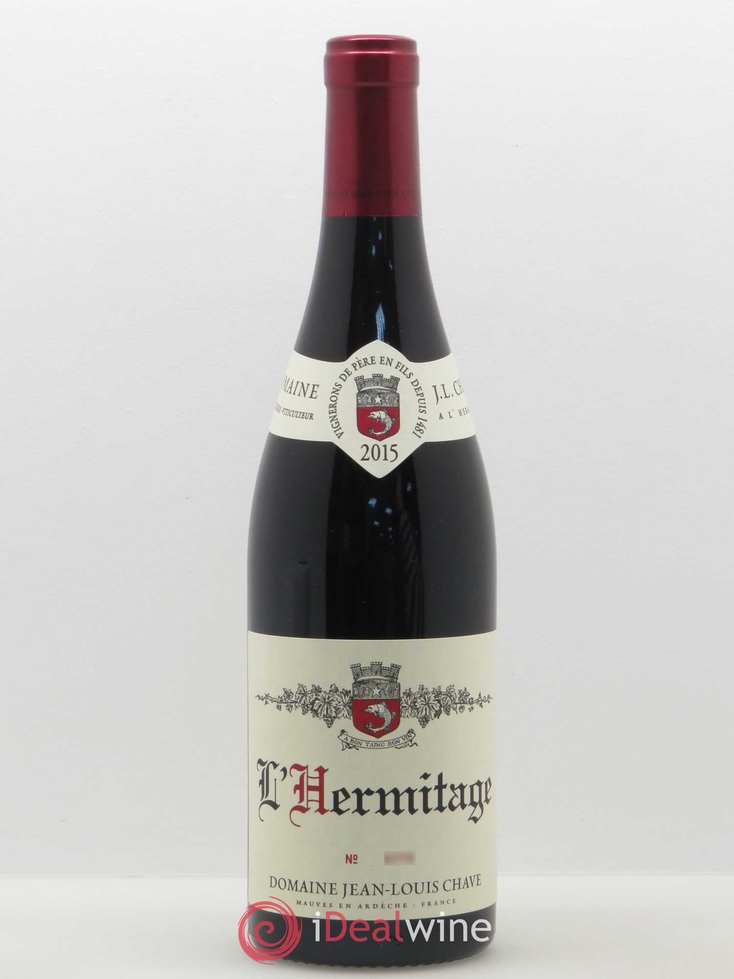 Hermitage Jean-Louis Chave 2015 - Lot de 1 bouteille - 0