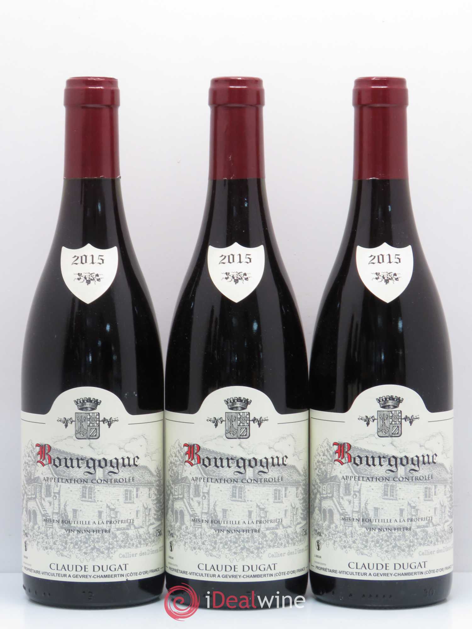 Bourgogne Domaine Claude Dugat 2015 - Posten von 6 Flaschen - 2