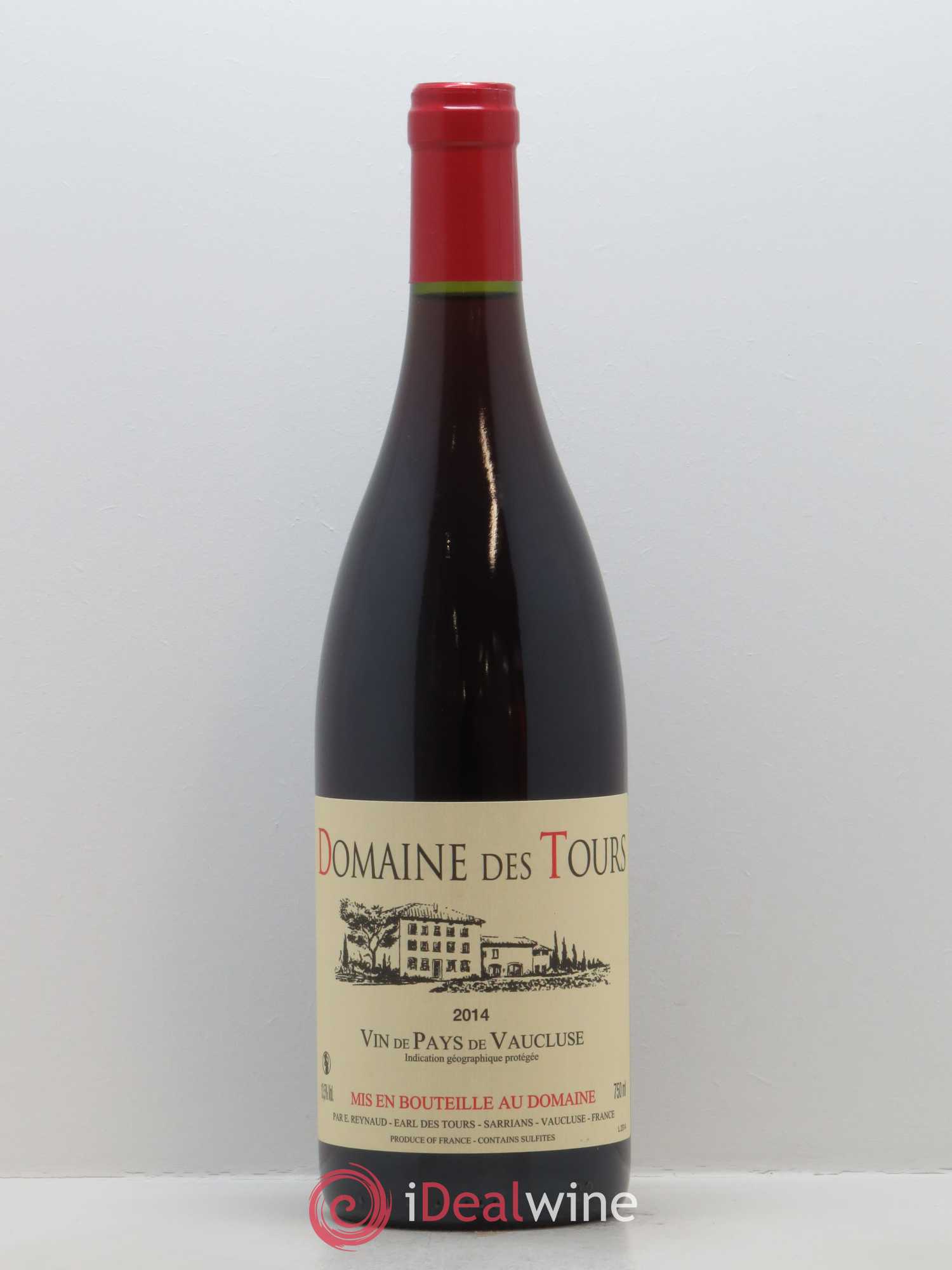 IGP Vaucluse (Vin de Pays de Vaucluse) Domaine des Tours Emmanuel Reynaud 2014 - Lot de 1 bouteille - 0