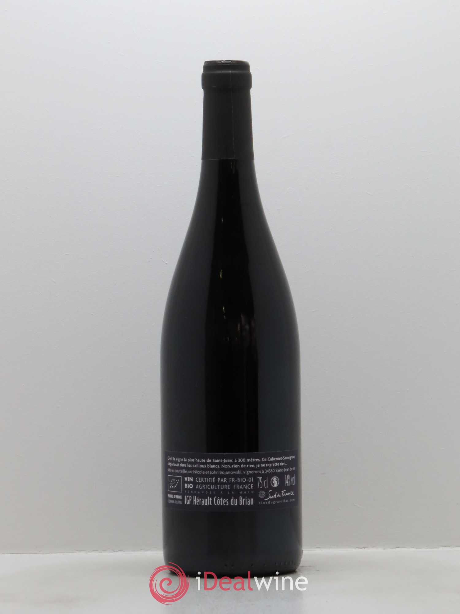 Pays d'Hérault - Côtes du Brian Pic de Saint-Jean Clos du Gravillas 2015 - Lot de 1 bouteille - 1