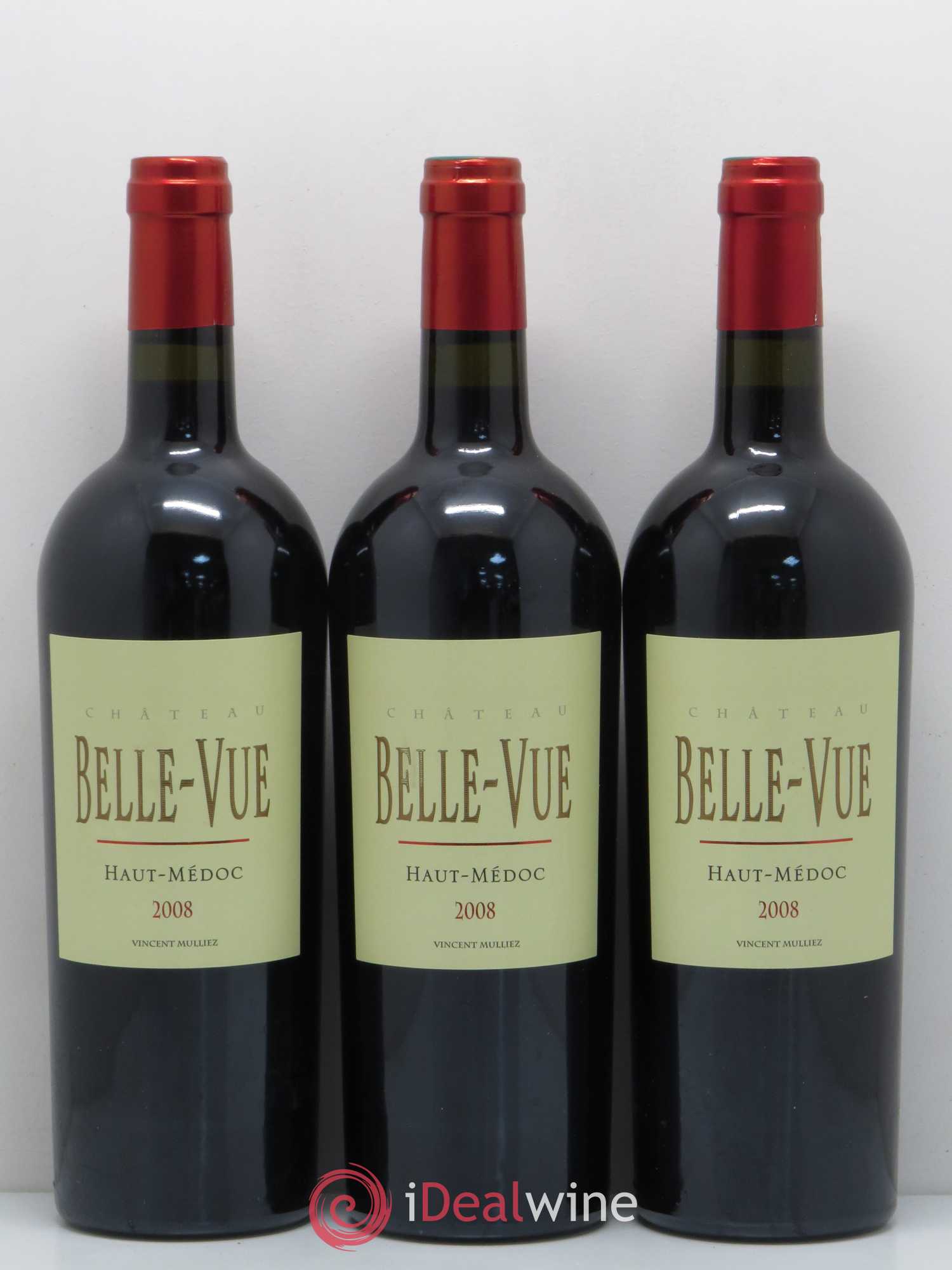 Château Bellevue Grand Cru Classé 2008 - Lot de 3 bouteilles - 0
