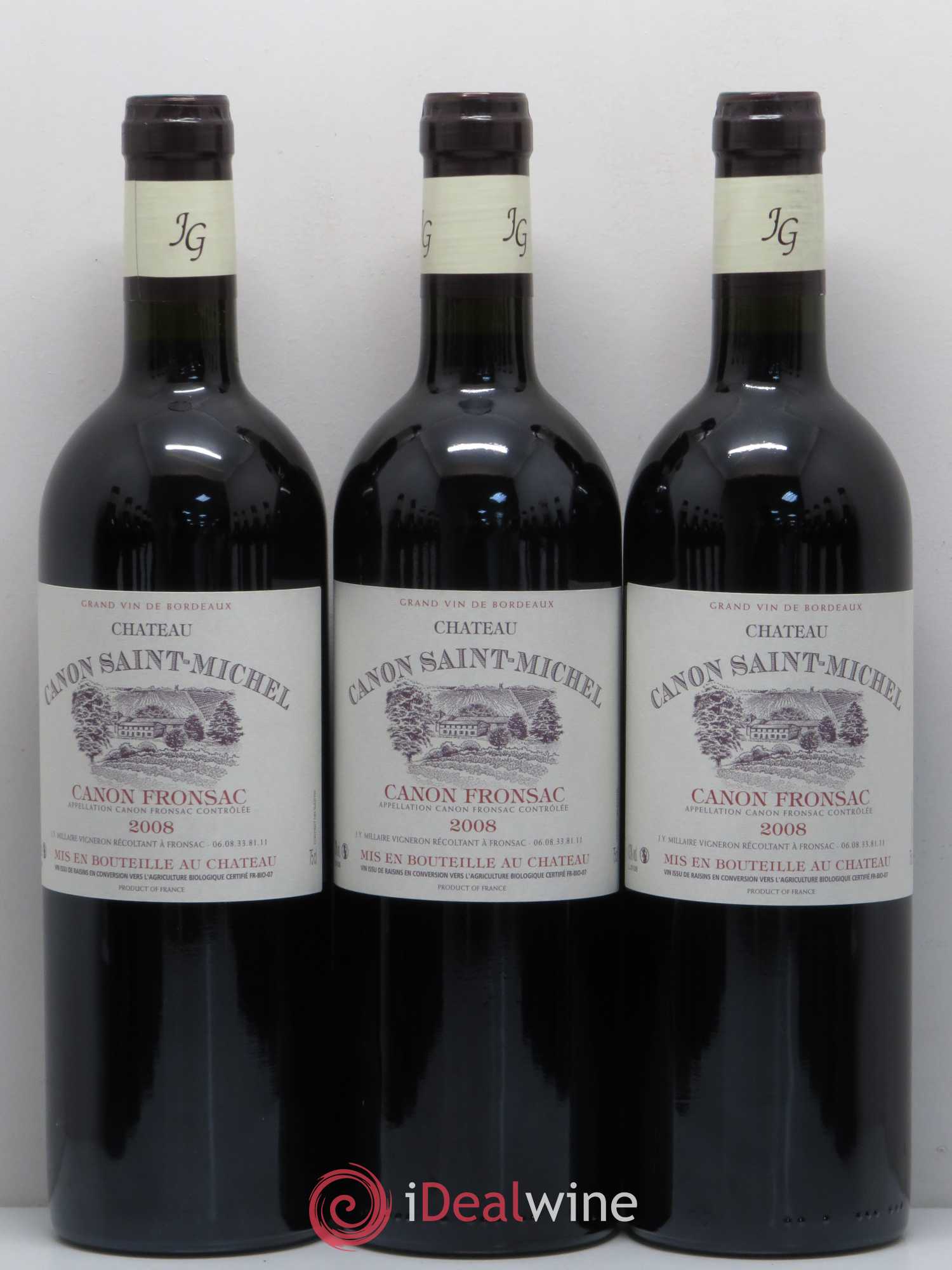 Canon-Fronsac Château Canon Saint-Michel 2008 - Lot de 12 bouteilles - 2