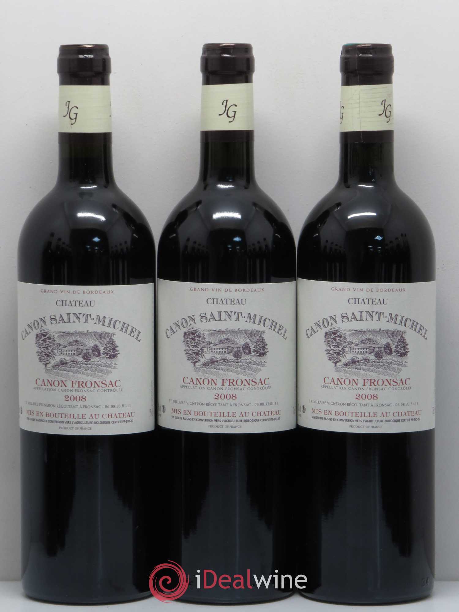 Canon-Fronsac Château Canon Saint-Michel 2008 - Posten von 12 Flaschen - 1