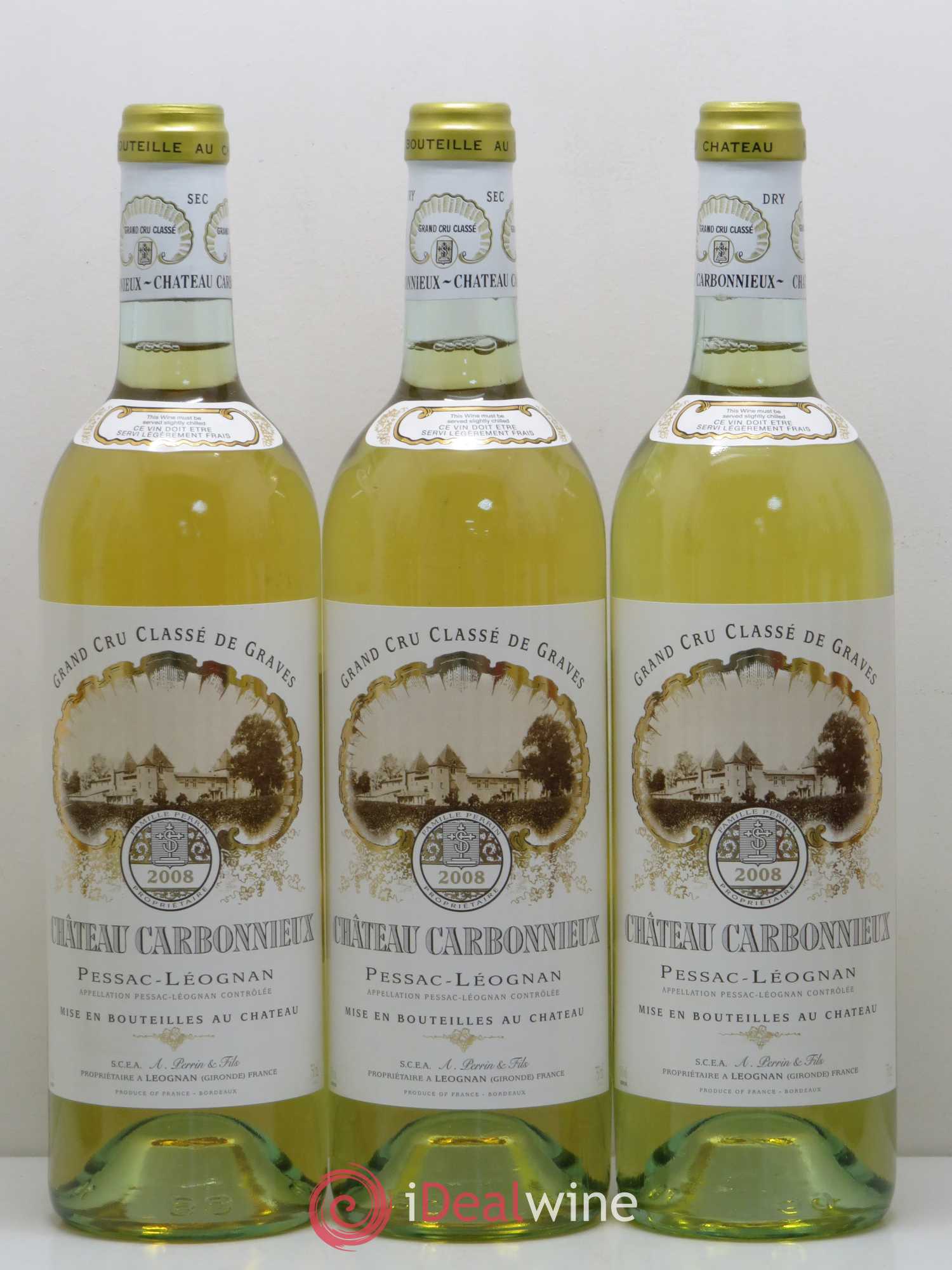 Château Carbonnieux Cru Classé de Graves 2008 - Lot de 12 bouteilles - 2