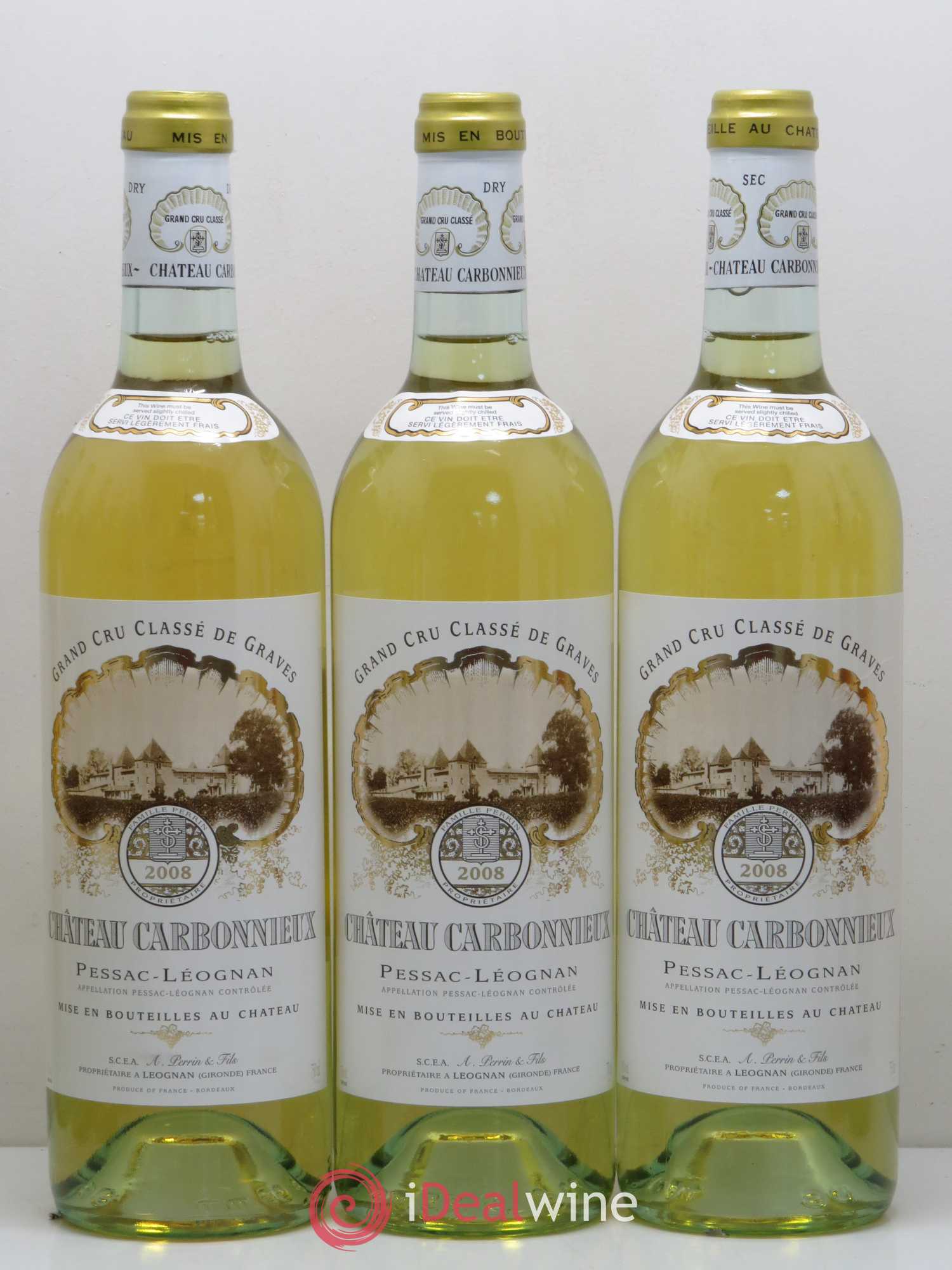 Château Carbonnieux Cru Classé de Graves 2008 - Lot de 12 bouteilles - 3