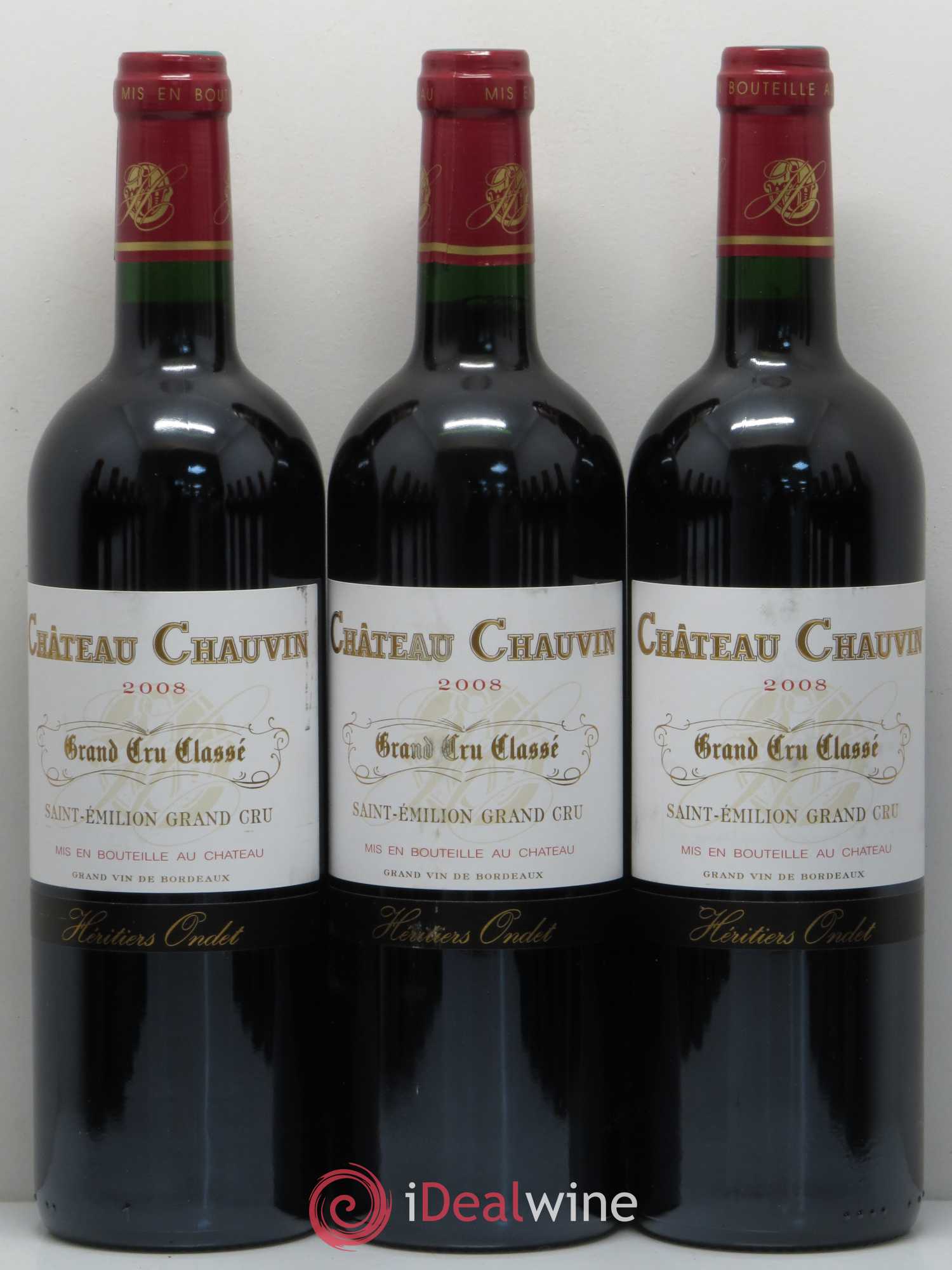 Château Chauvin Grand Cru Classé 2008 - Lot de 12 bouteilles - 1