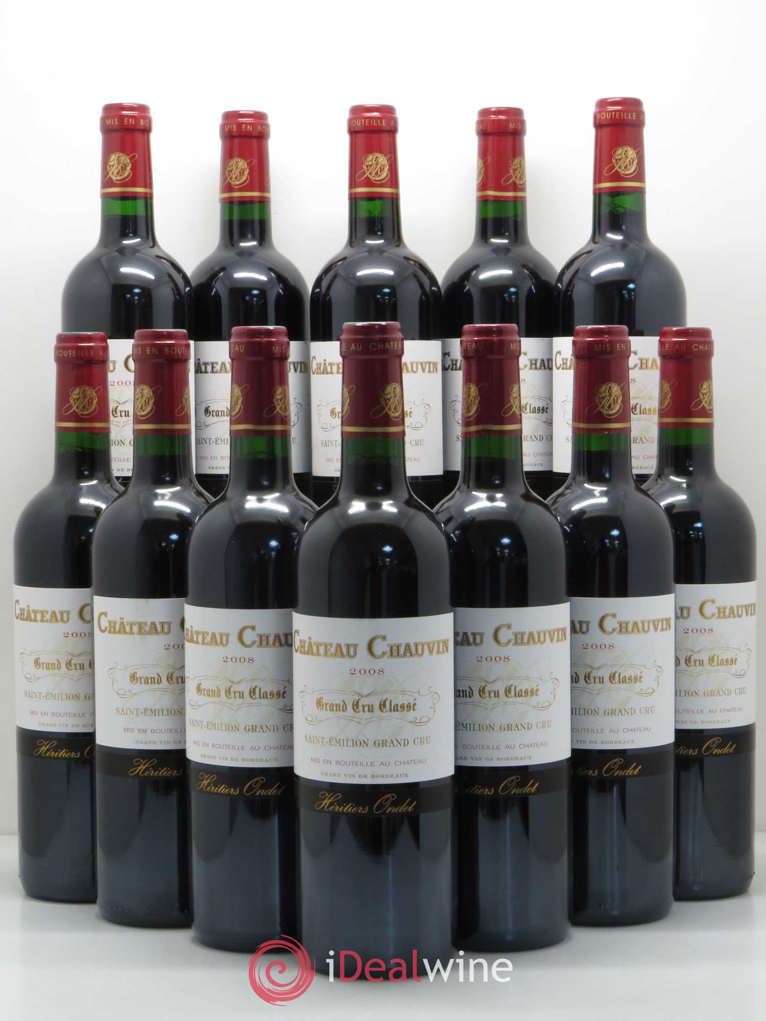 Château Chauvin Grand Cru Classé 2008 - Lot de 12 bouteilles - 0
