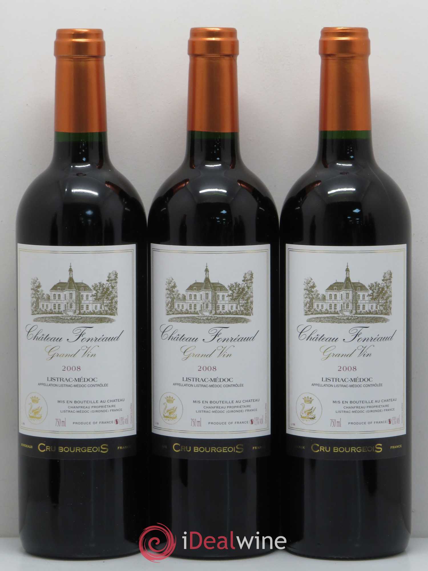 Listrac Château Fonreaud 2008 - Posten von 12 Flaschen - 1