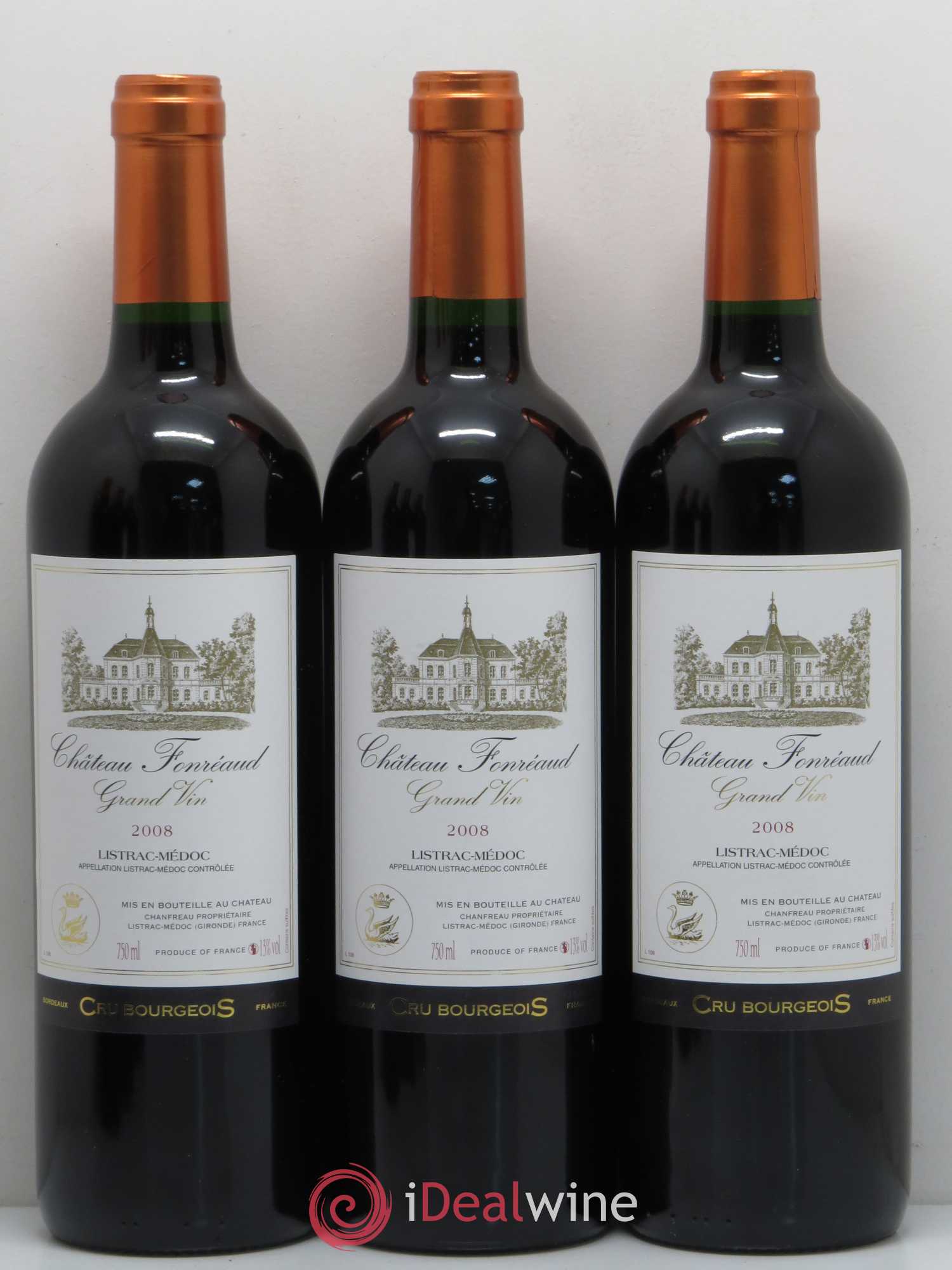 Listrac Château Fonreaud 2008 - Posten von 12 Flaschen - 3