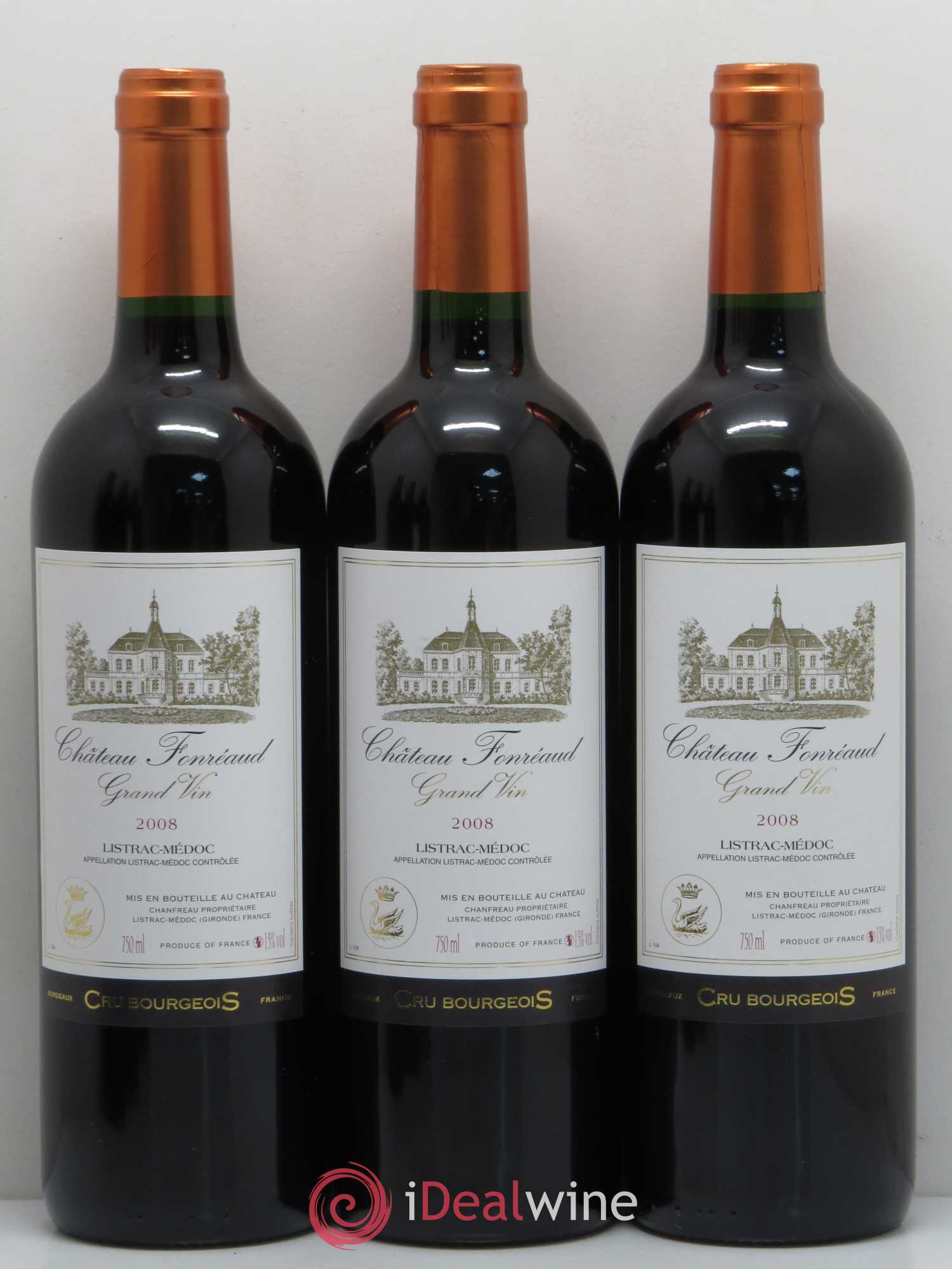 Listrac Château Fonreaud 2008 - Posten von 12 Flaschen - 4