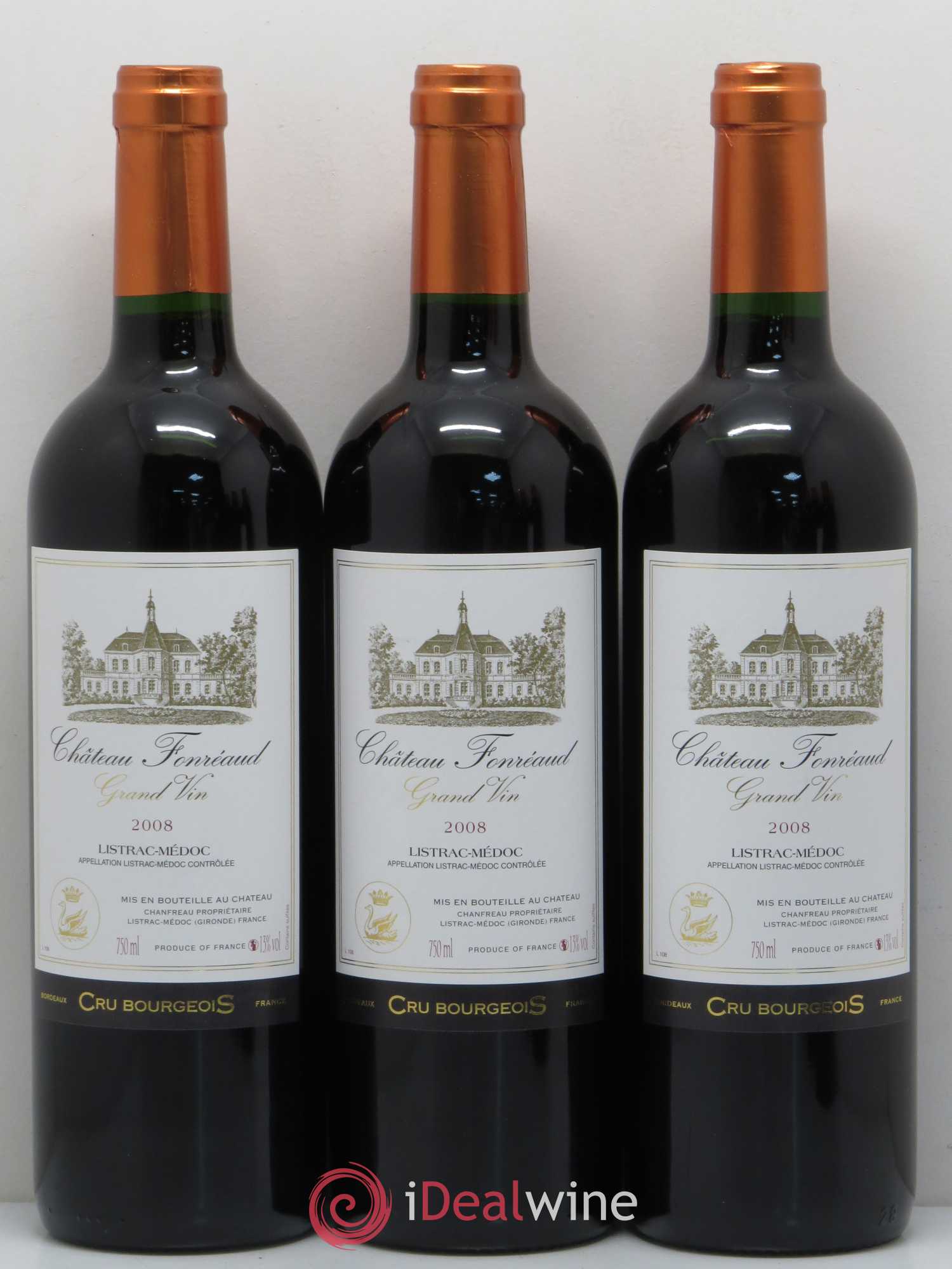 Listrac Château Fonreaud 2008 - Lot de 6 bouteilles - 1