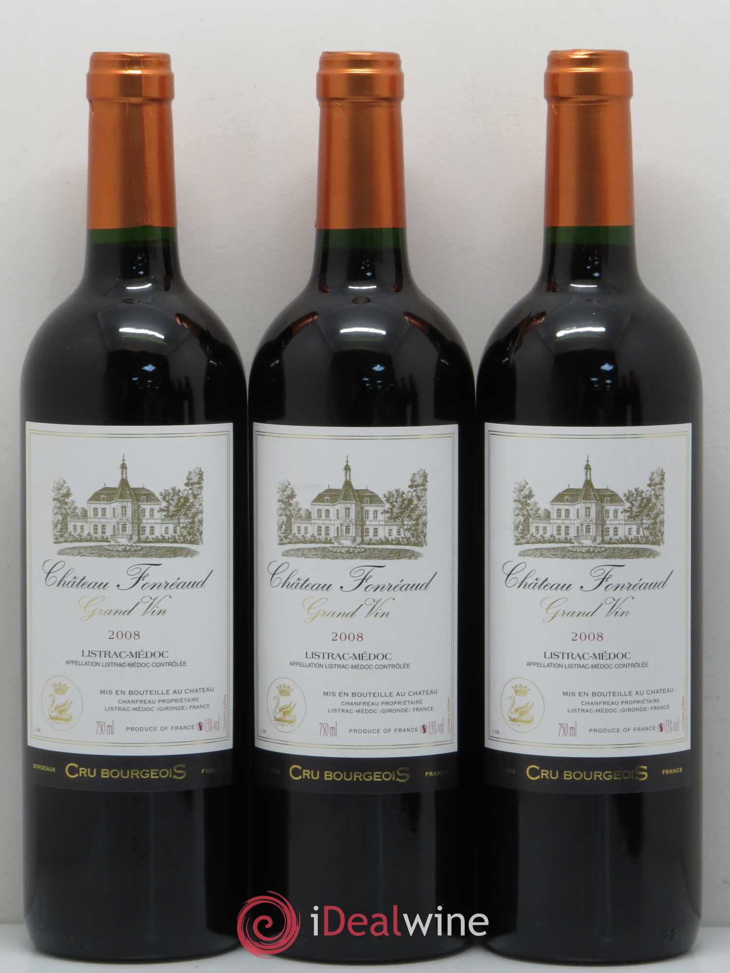 Listrac Château Fonreaud 2008 - Lot de 6 bouteilles - 2