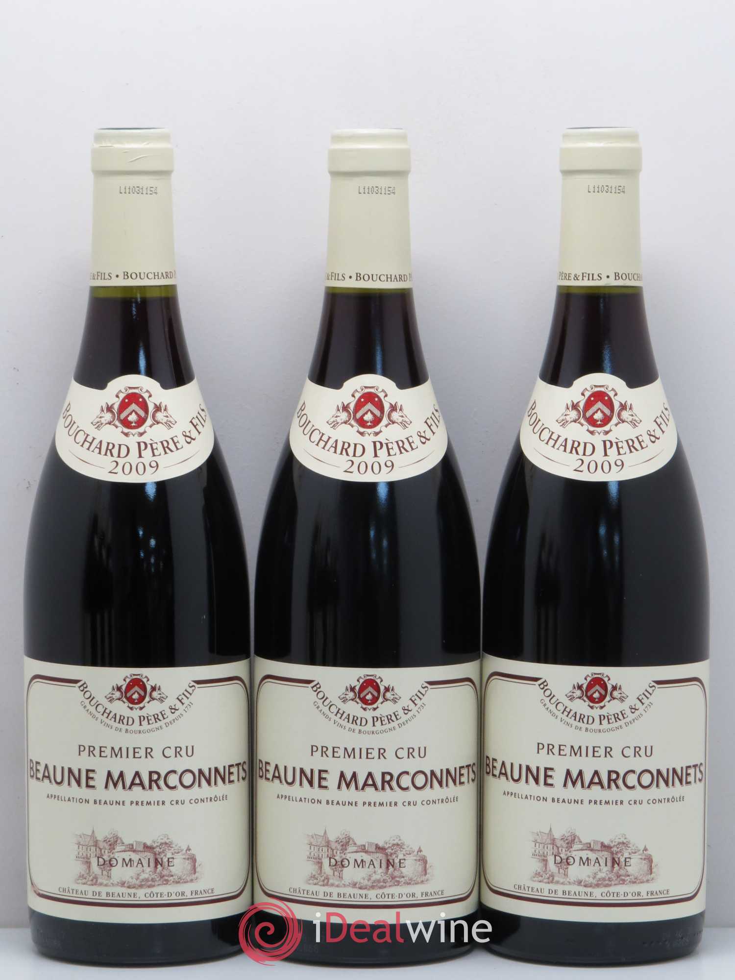 Beaune 1er Cru Marconnets Bouchard Père & Fils 2009 - Lot de 12 bouteilles - 1