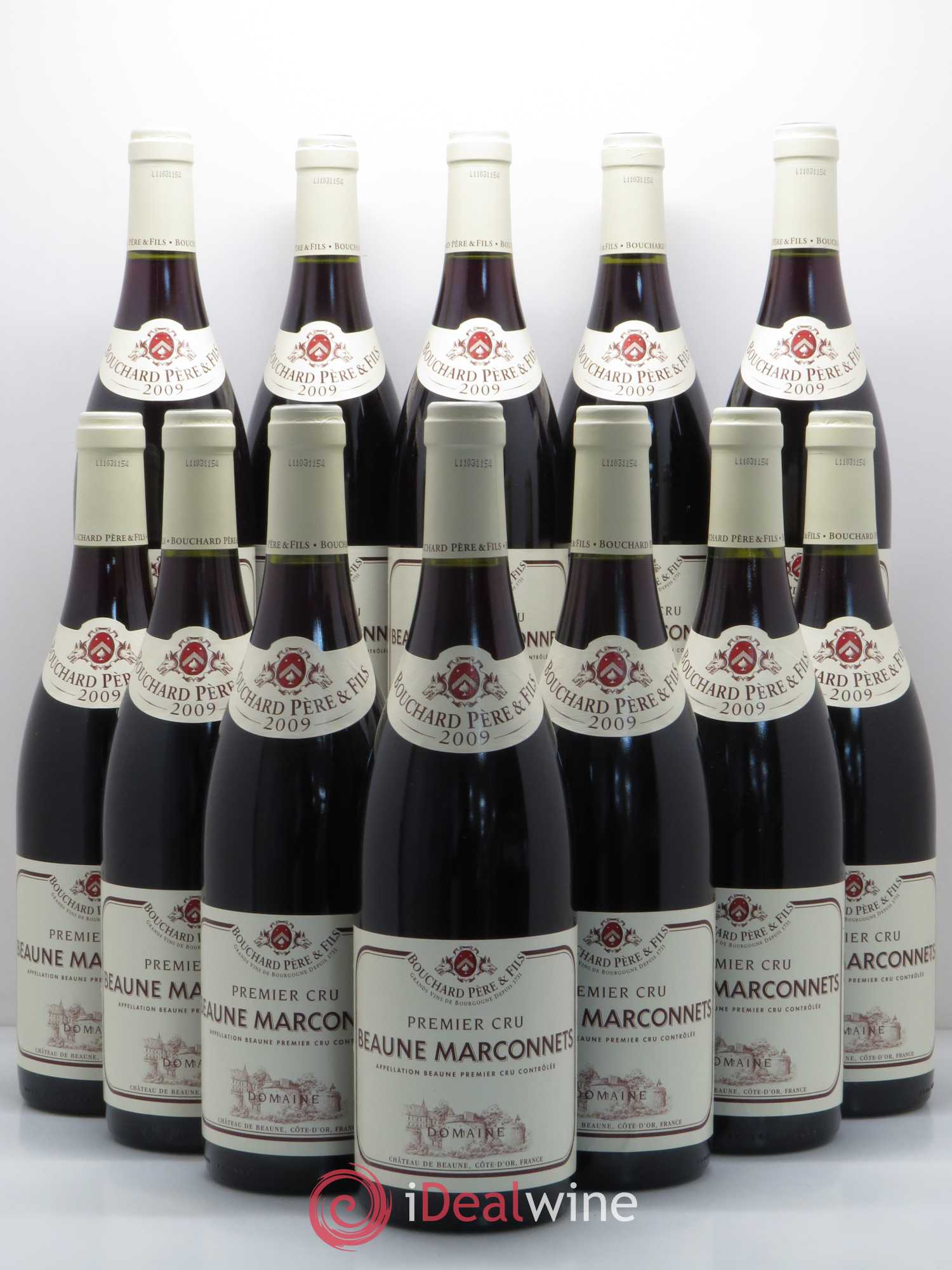 Beaune 1er Cru Marconnets Bouchard Père & Fils 2009 - Lot de 12 bouteilles - 0