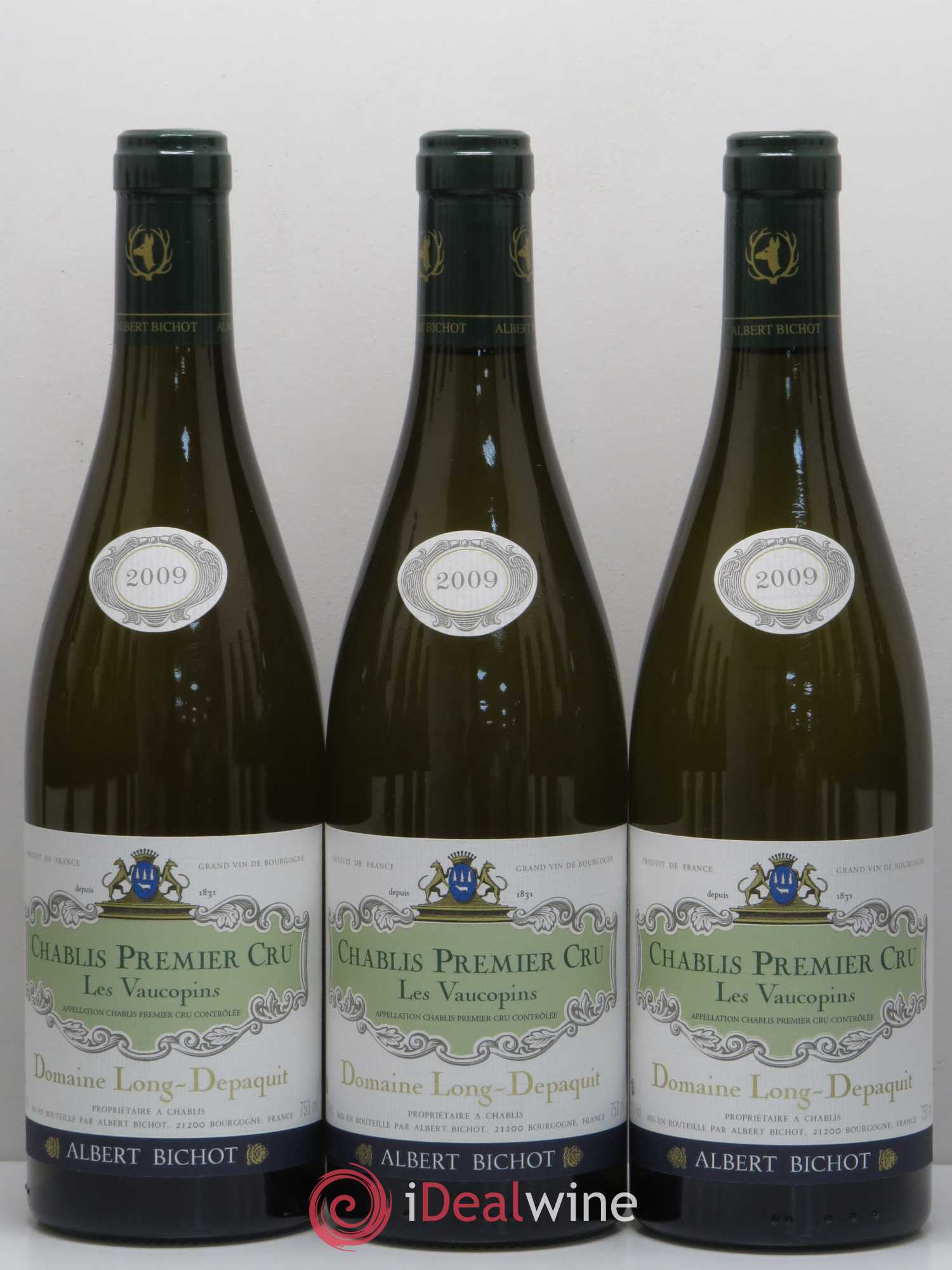 Chablis 1er Cru Vaucopin Long Depaquit - Albert Bichot (Domaine) 2009 - Lot de 12 bouteilles - 1