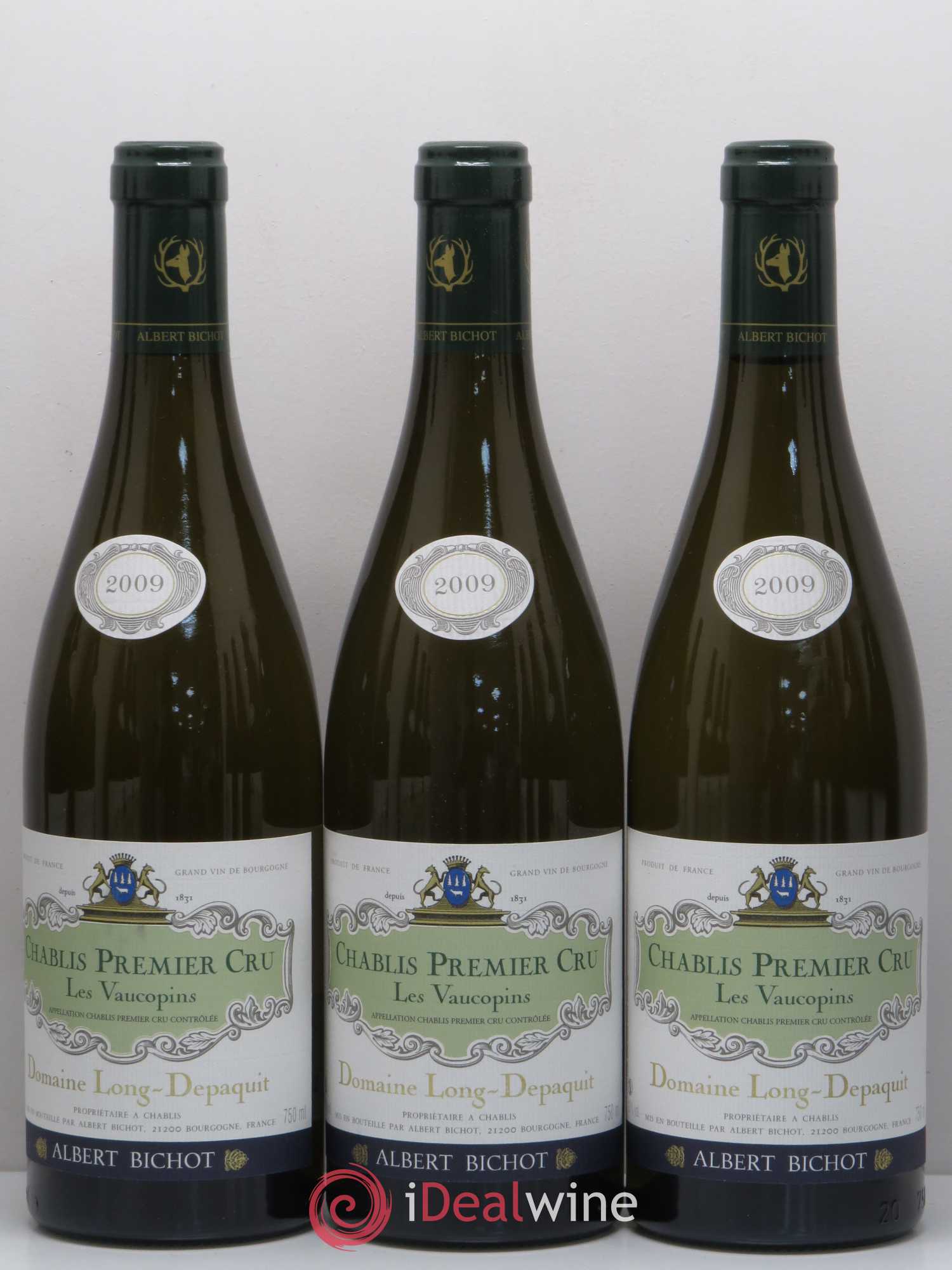 Chablis 1er Cru Vaucopin Long Depaquit - Albert Bichot (Domaine) 2009 - Lot de 12 bouteilles - 2