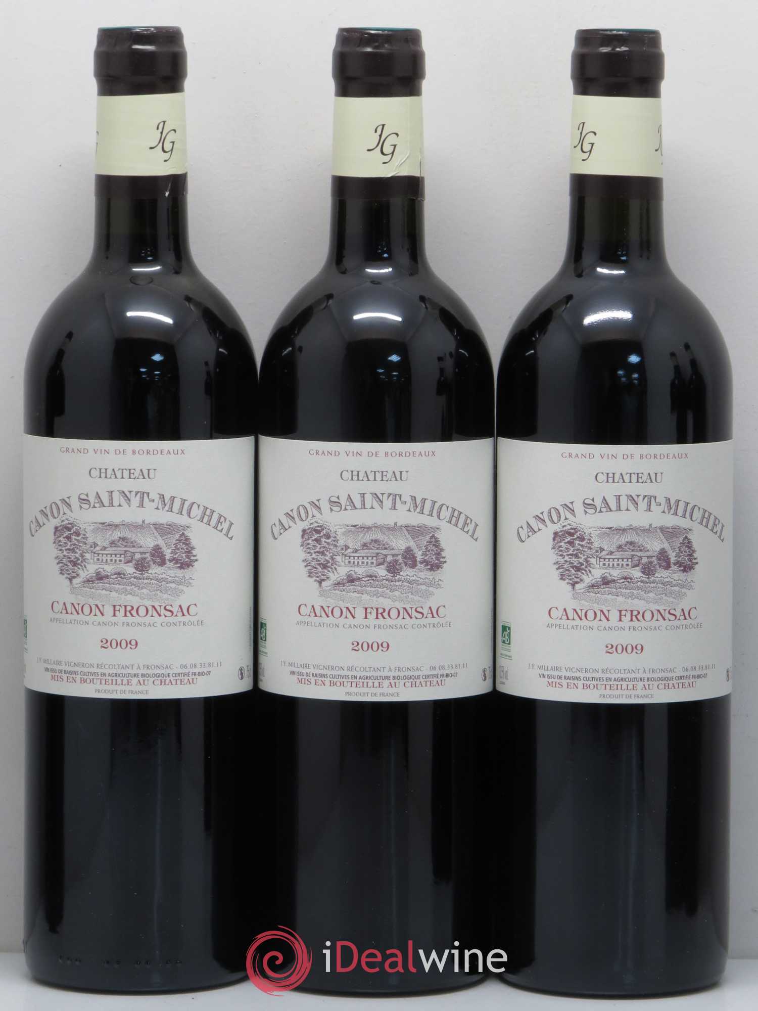 Canon-Fronsac Château Canon Saint-Michel 2009 - Lot de 12 bouteilles - 1