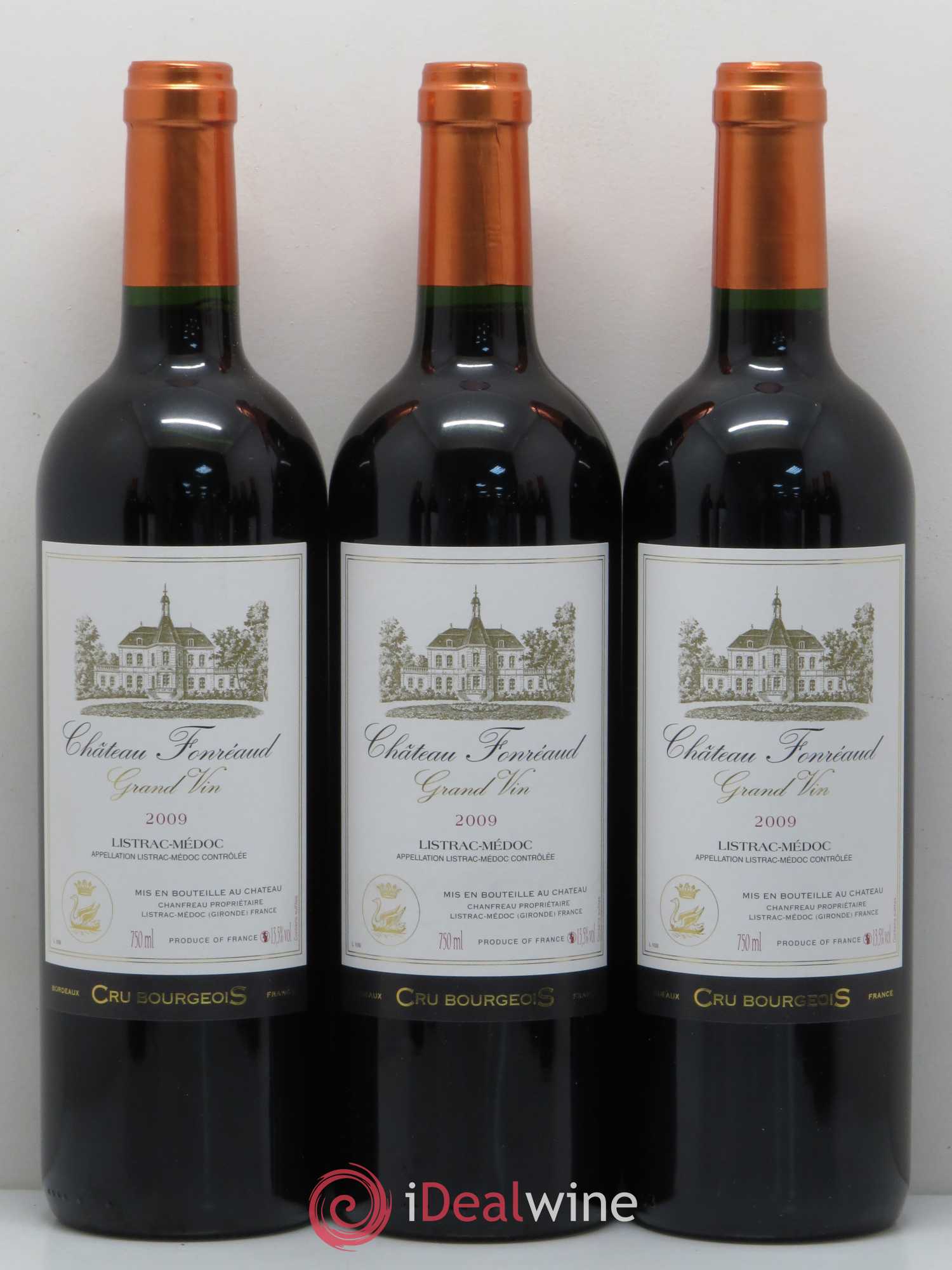 Listrac Château Fonreaud 2009 - Lot of 12 bottles - 2