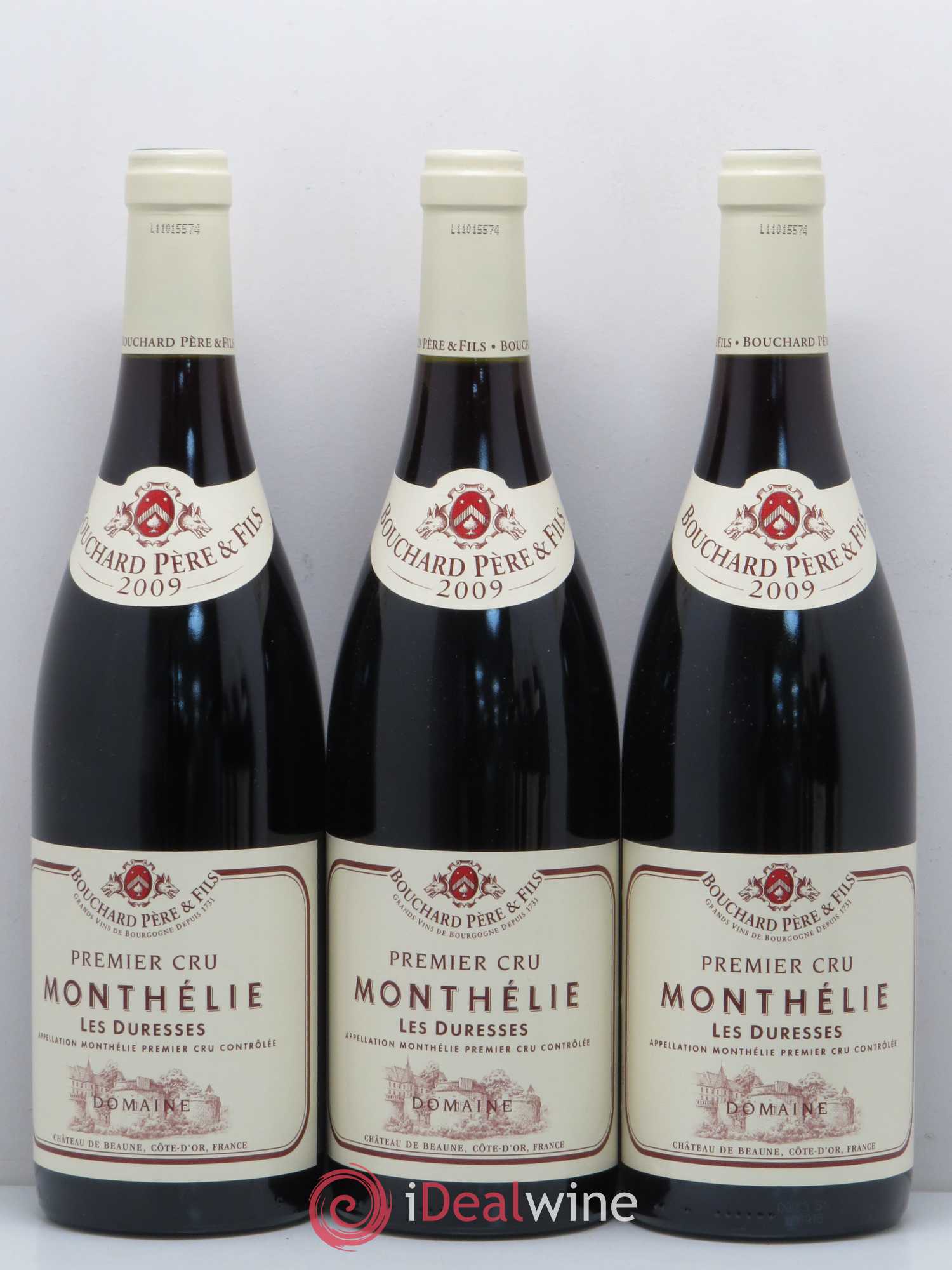 Monthélie 1er Cru Les Duresses Bouchard Père & Fils 2009 - Lot de 6 bouteilles - 1