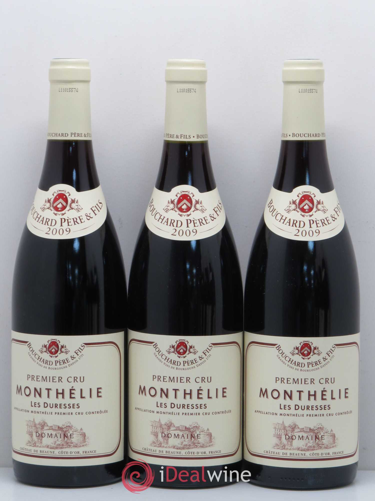 Monthélie 1er Cru Les Duresses Bouchard Père & Fils 2009 - Lot de 6 bouteilles - 2