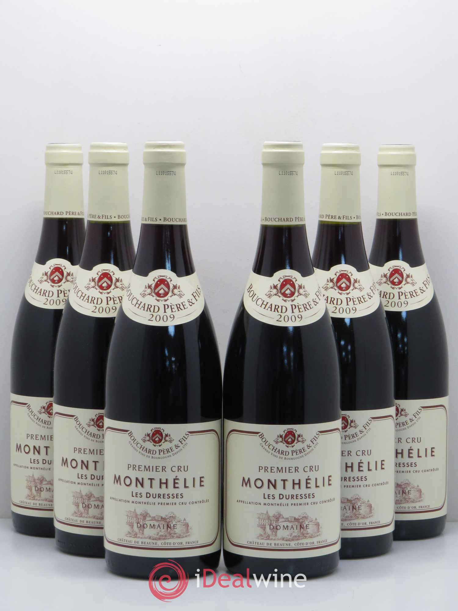 Monthélie 1er Cru Les Duresses Bouchard Père & Fils 2009 - Lot de 6 bouteilles - 0