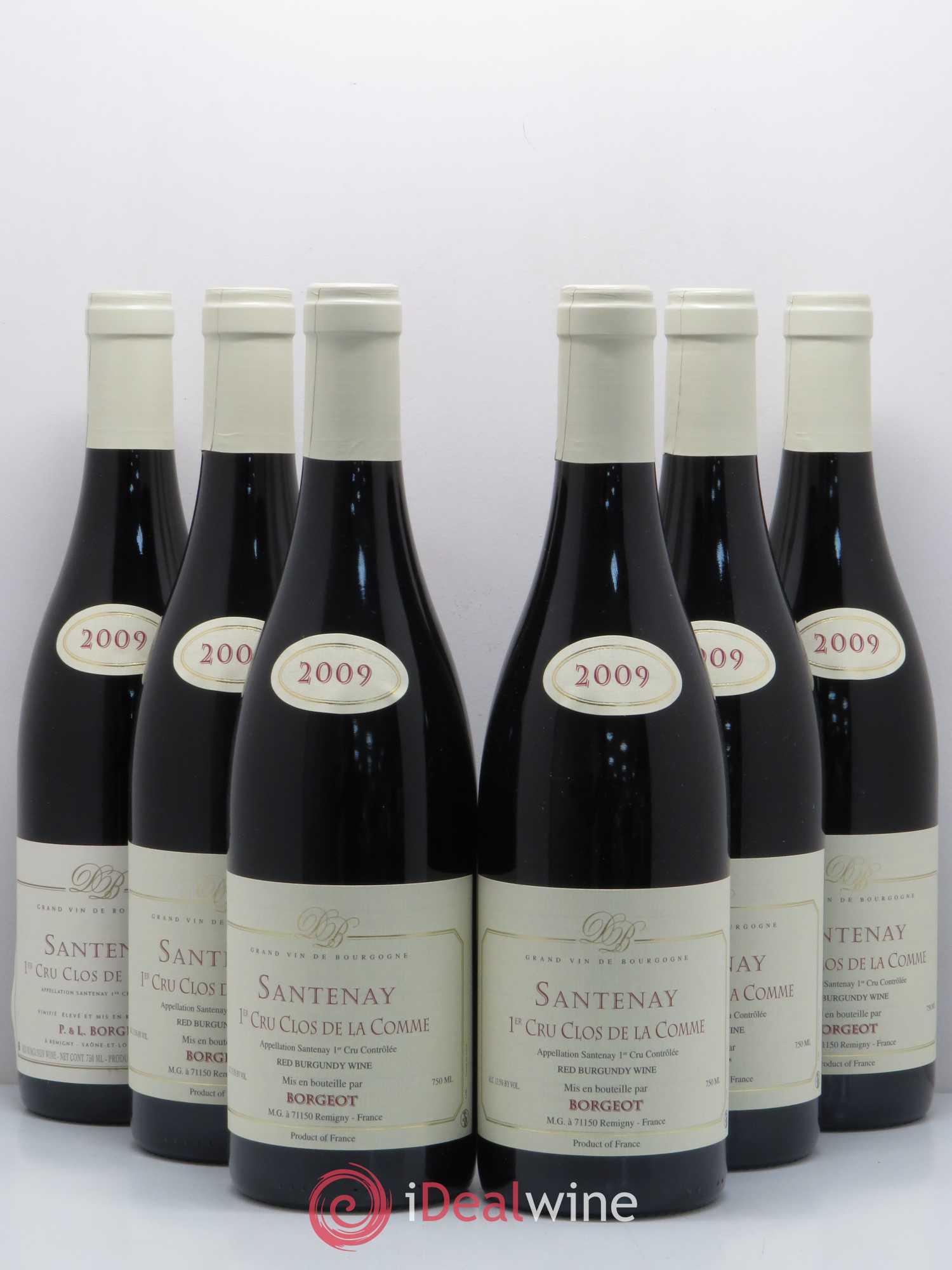 Santenay 1er Cru Clos De La Comme Domaine Borgeot 2009 - Lot de 6 bouteilles - 0